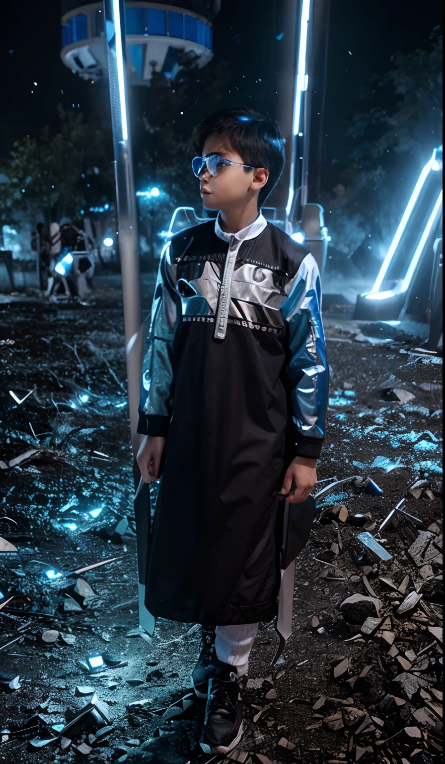 BOY With Futuristic background realistic face 8k ultra high quality hd