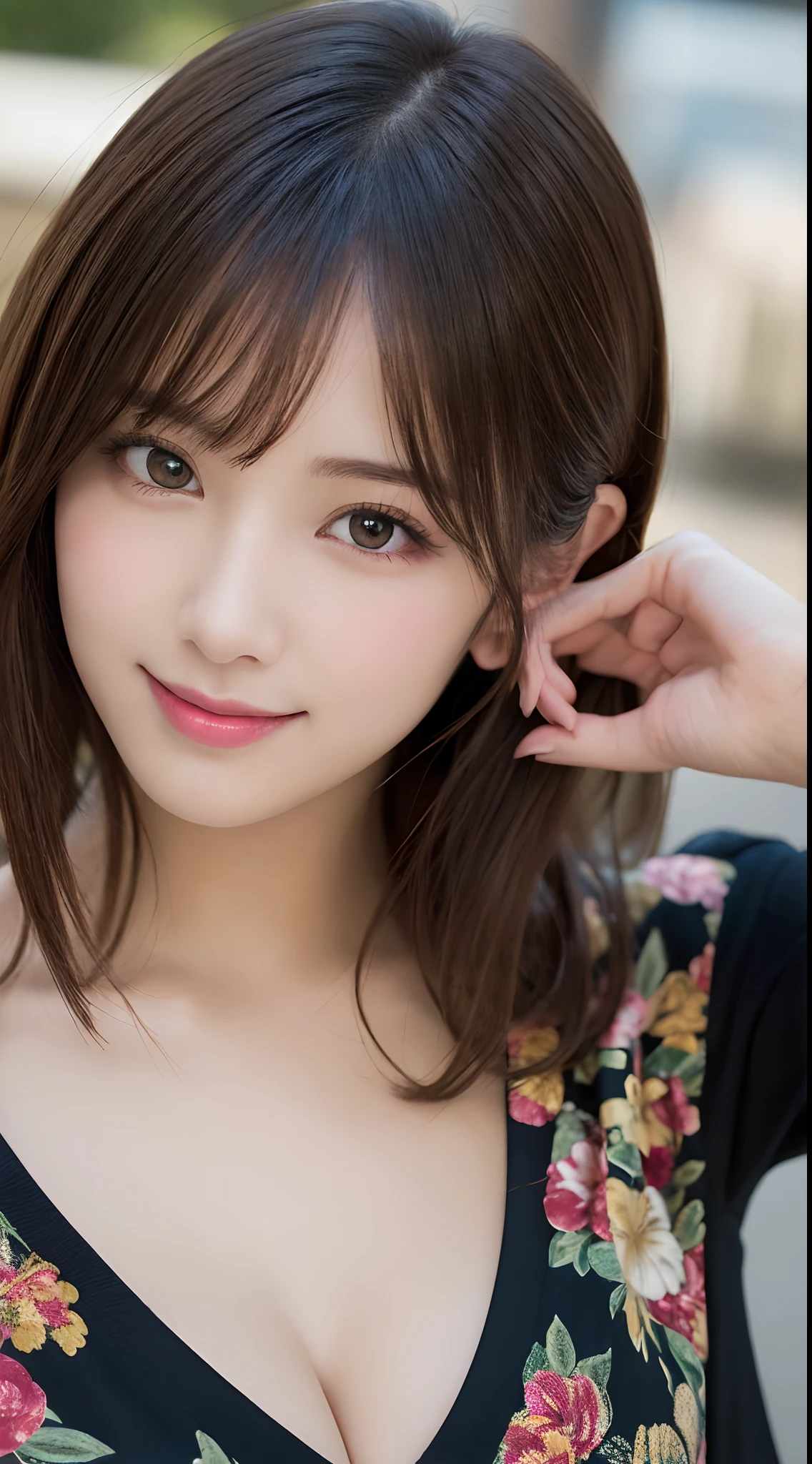Girl with Camera,mix4, (8k,RAW Photography,top-quality,masterpiece:1.2), (realisitic,Photorealsitic:1.37),1girl, japanese women,cute, pretty, beautiful, A city scape,profetional lighting, physically-based rendering, short bob, a handsome,girly,superior image quality,hight resolution,1080p,(Clear face),(Detailed face description),(Detailed hand description),(masuter piece),extreme light and shadows,masterpiece,abundant detail, fascinating smile, captivating smile, (Exquisite facial features),(Top image quality),(masterpiece),(Eye of Detail),look forward to your eyes,Delicate collarbones,(middle sized :1.2),(clean nipplesull body,