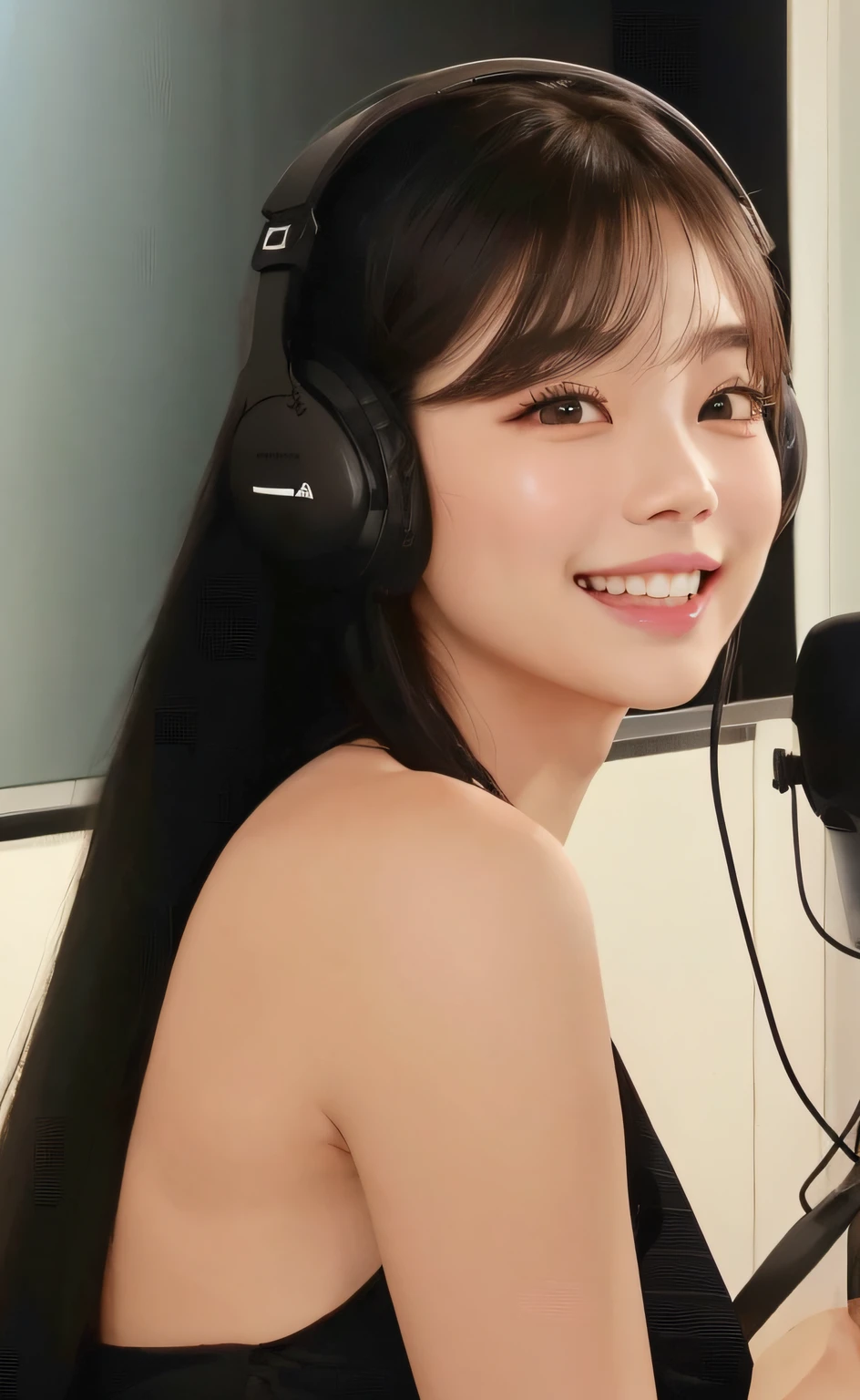 There's a woman with headphones sitting at a table, tzuyu de duas vezes, Portrait of female Korean idol, jennie blackpink, 韓国アイドル, Jaeyeon Nam, Lee Ji-eun, Lee Ji - Eun, Heonhwa Choe, Parque Ji-min, portrait of kpop idol, Lalisa Manoban do Blackpink, menina lofi