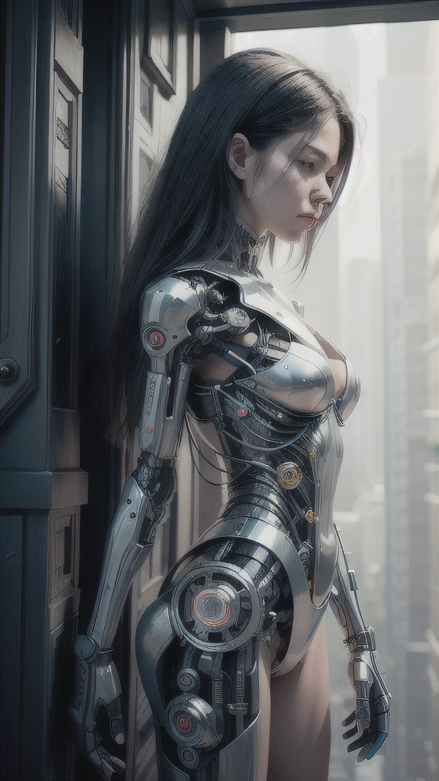 ((Better quality)), ((masterpiece)), (highly detailed:1.3),reelmech,In a future where technology has reached new frontiers, an innovative innovation known as 'Real Mechanical Parts' has emerged. This revolutionary LoRa (Low Orbit Remote Access) technology enables the seamless integration of cybernetic and robotic enhancements into a human model, resulting in surprisingly detailed and realistic images that blur the boundaries between man and machine. Enter a world where the line between organic and synthetic beings becomes increasingly indistinguishable. "Real Mechanical Parts" technology enables individuals to transcend their biological limitations and embrace a new era of enhanced capabilities. Whether it's the precision and strength of robotic limbs, the computational power of cybernetic implants, or the sensory enhancements that bridge the gap between humans and machines, these mechanical augmentations offer unprecedented possibilities. As society grapples with the ethical implications and social impact of this innovative technology, a multitude of stories unfold. The narrative delves into the personal journeys of those who choose to undergo transformation, exploring their motivations, aspirations, and the profound consequences of merging with technology. The images produced through 'Real Mechanical Parts' capture the intricate details and nuances of these cybernetic enhancements, depicting a fusion of human and machine that challenges traditional notions of identity and existence. In addition to personal stories, larger themes emerge within this world. Questions arise about the accessibility and accessibility of this transformative technology, the divide between those who embrace augmentation and those who remain purely human, and the ever-present debate about the ethical limits of human-machine integration. The society portrayed in this world deals with the profound implications of "Real Mechanical Parts" as it reshapes