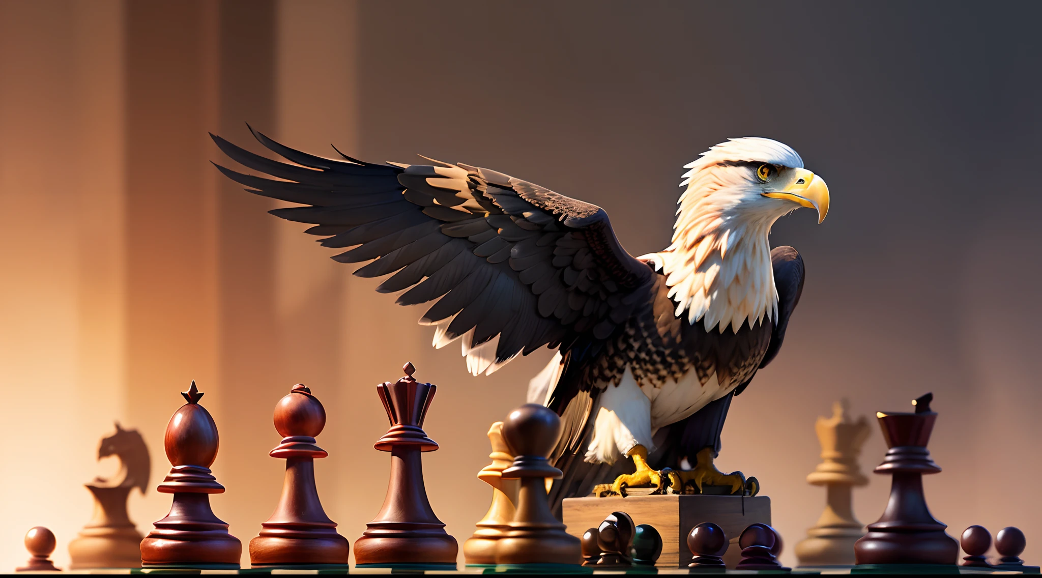 eagle chess piece