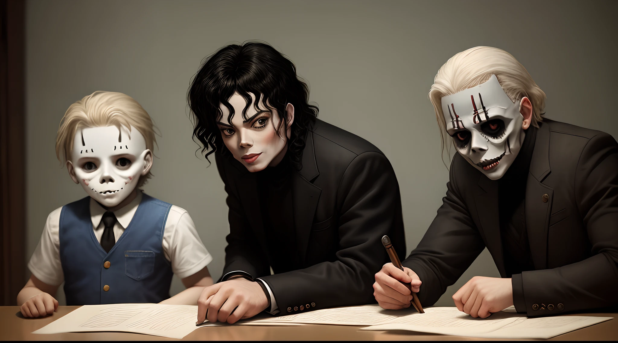 Michael Jackson and Michael Meyers killing kids
