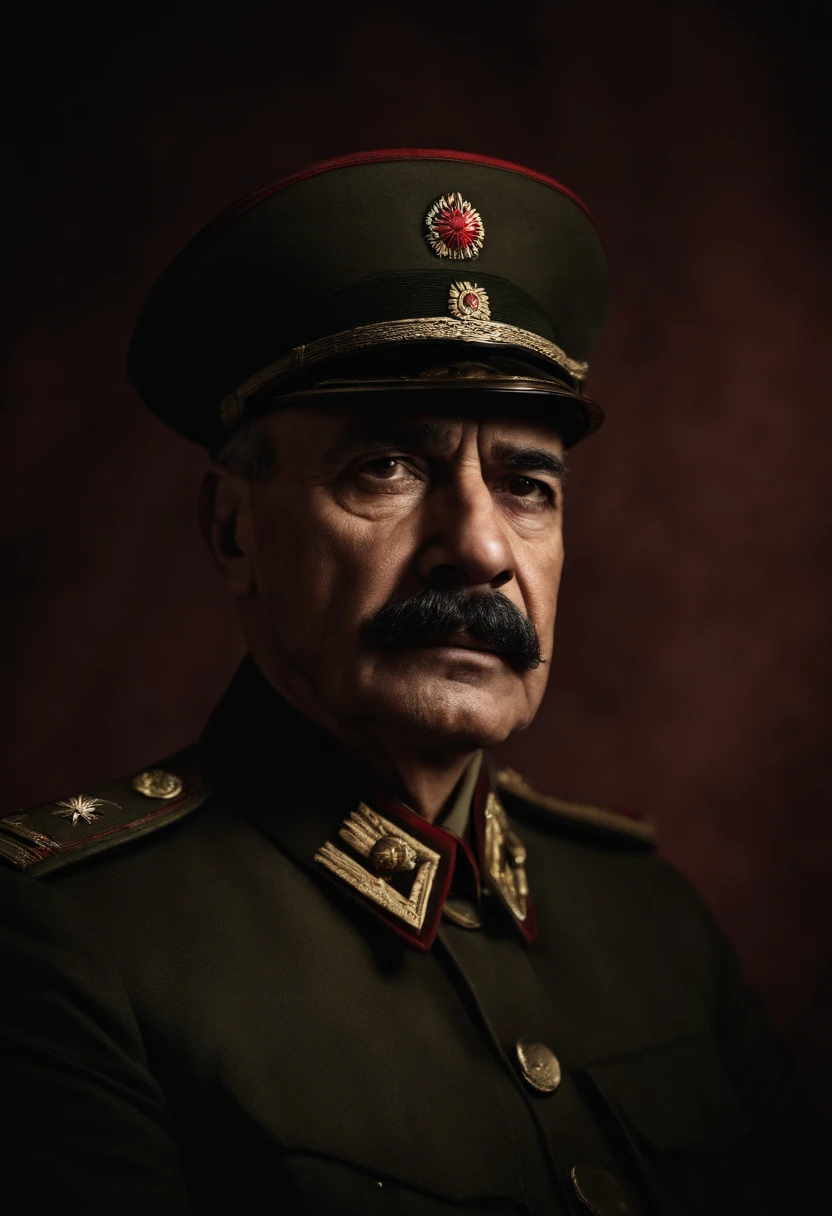 latin middle aged general portrait communist