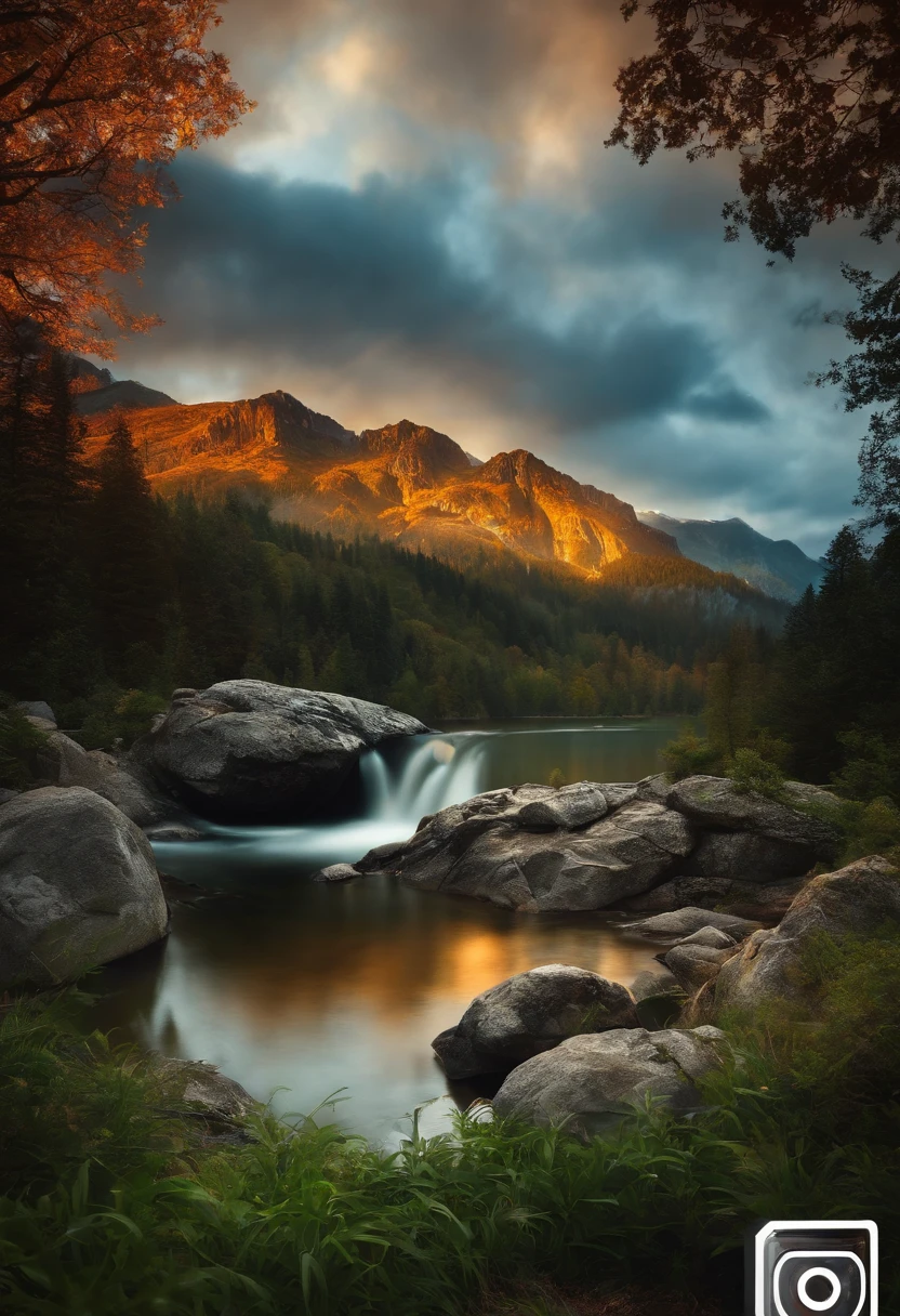 Photographer logo, camera, nature, comercial, realistic