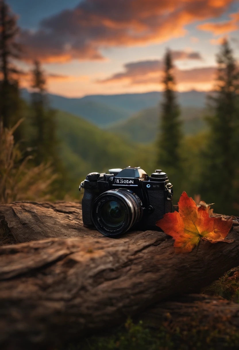 Photographer logo, camera, nature, comercial, realistic