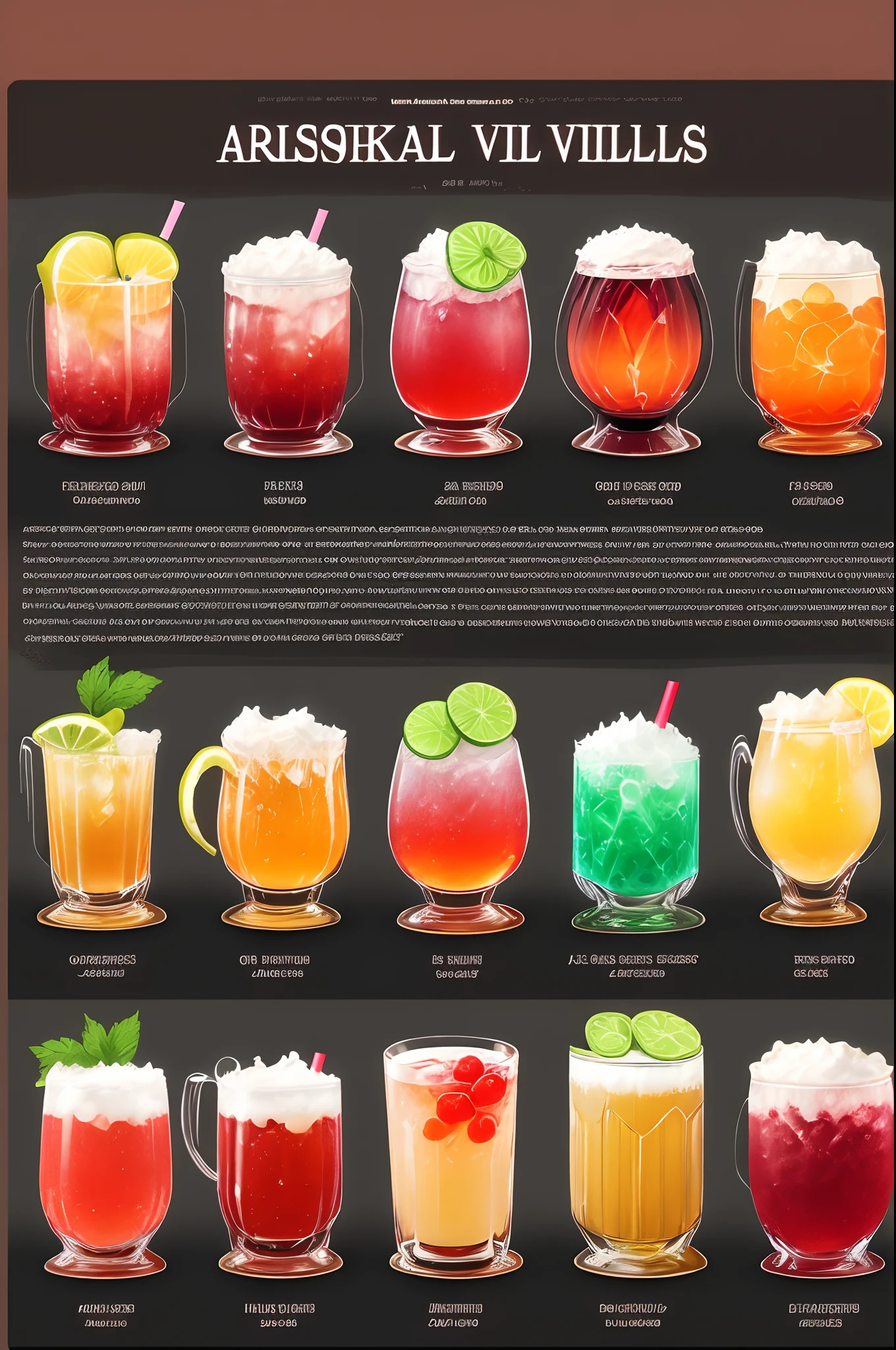 Alcoholic drinks if they were anime villains