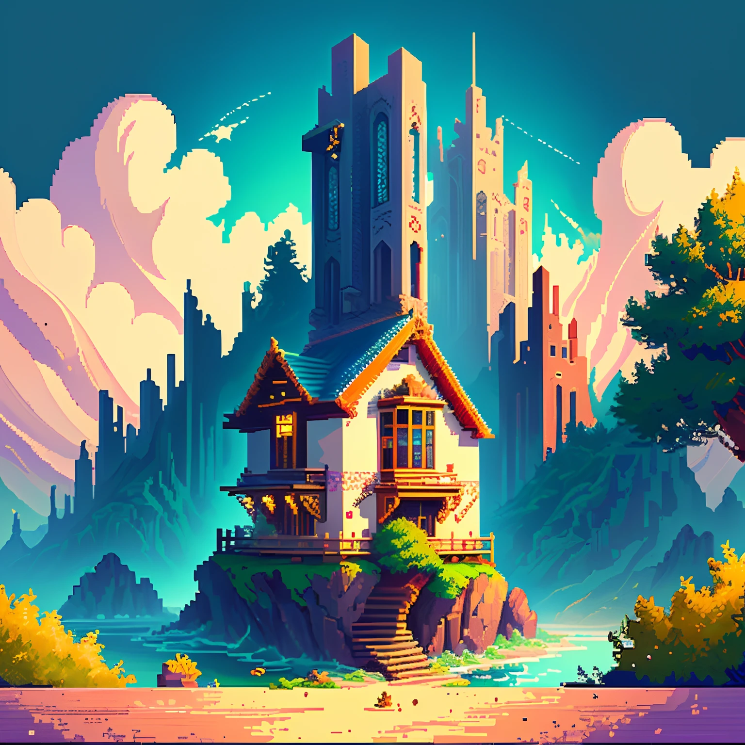 pixel art view