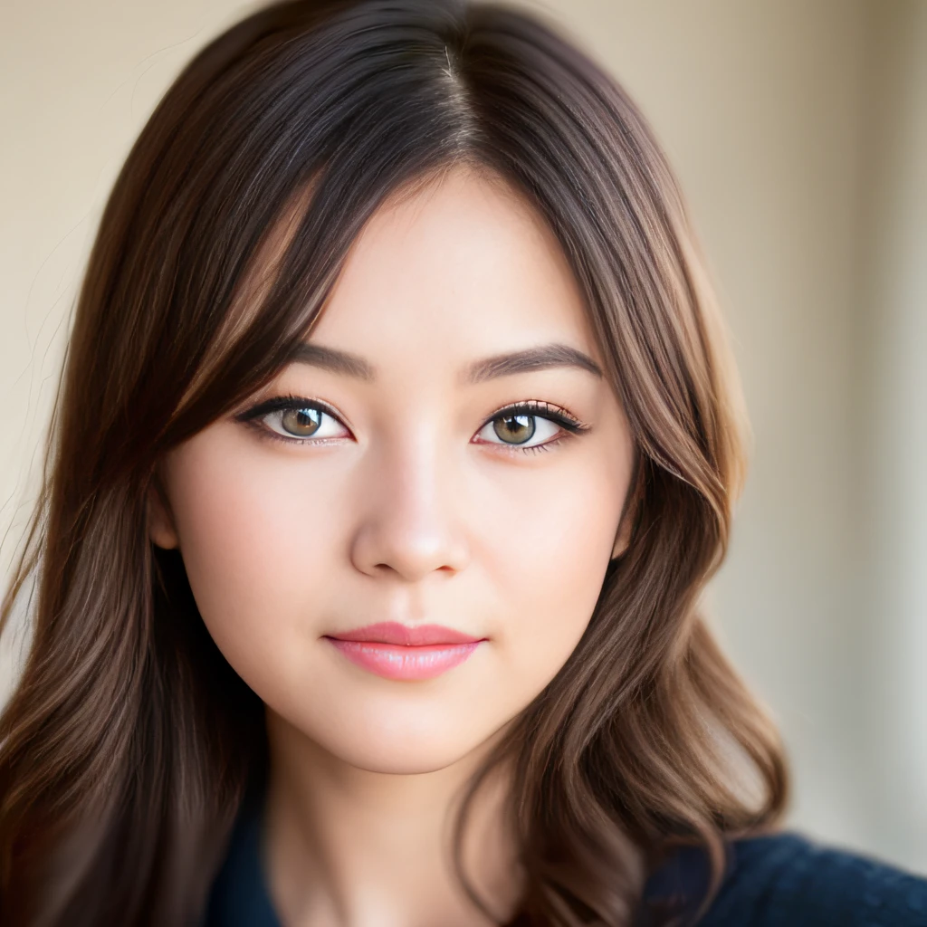 Looking at the audience, light makeup, realism, realistic photos, professional color correction, 8K, F2.4 aperture, 35mm lens, realistic real face, only the face area is included.