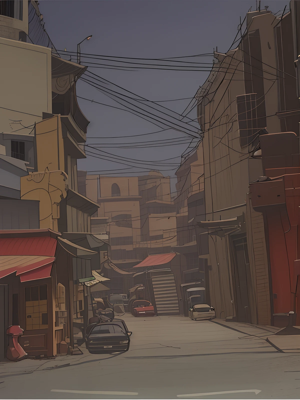 cars are parked on the side of the road in a city, old jeddah city street, jeddah city street, old jeddah city alley, al - qadim, surrounding the city, photograph of the city street, in city street, street level view, at a city street, old city, the photo was taken from afar, image from afar, in a street