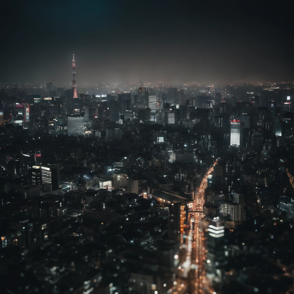 Aerial view of Shinjuku
