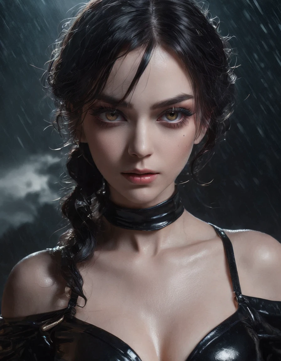 (masterpiece), best quality, expressive eyes, perfect face, best quality, backlighted, movie poster, book cover, dramatic studio lighting, aesthetic, bokeh, ((Best Quality, Best Resolution, Absurd, Masterpiece, Ultra-Detailed,nsfw)) 1girl, expressive eyes, perfect face (an 8k ultra photo Realistic wide angle lens) best quality, splash art, cinematic lighting, volumetric lighting, illustration
((an extremely delicate and beautiful face)), (nice hands, perfect hands),(wet oiled naked nude 19 yo eastern european girl, cat eyes, eye-liner, eye-shadow, goth make-up), (large adult black ram horns)walking, (black patent high heels, nude torso, black latex gloves) serpent tentacles medusa, moody, surreal, lake of darkness, nightmare, NIGHT, windy, STORMCLOUDS, thunderstorm, RAINSTORM, LIGHTNING, giger, necronomicon, visceral,nightmare,tentacles,dreadful humanoid,imagination,fantastical,dramatic,dark tones,paranormal,macro lens,surreal juxtaposition,cosmic horror,horror,c'thulhu, (gritty noir) , realisticdetailed, show rain, horror, wide-angle shot, film noir, dramatic angle, extreme angle shot, wide-angle shot, muted color grading, bokeh, tilt-shift effect, long exposure, wide-angle shot