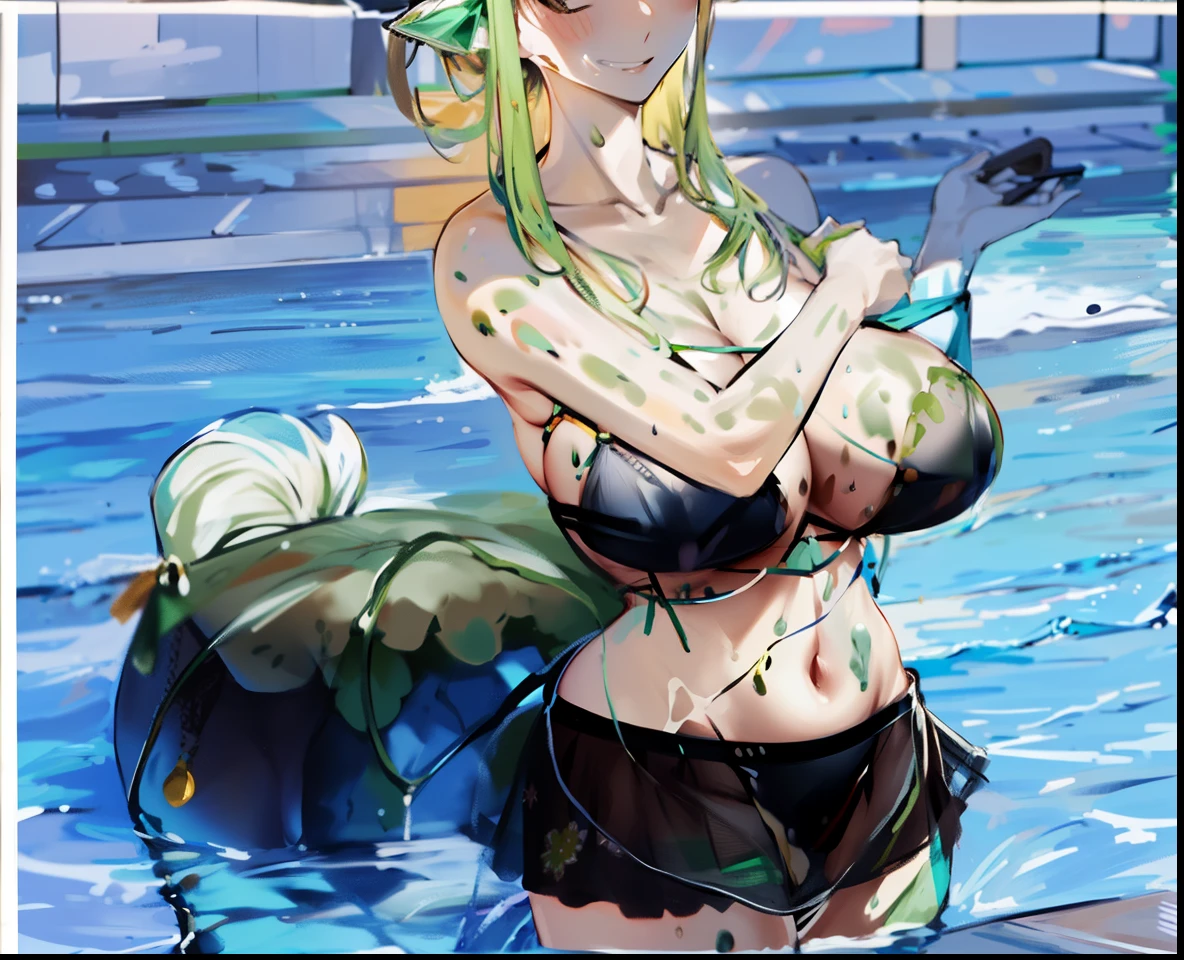 Bikini black and green