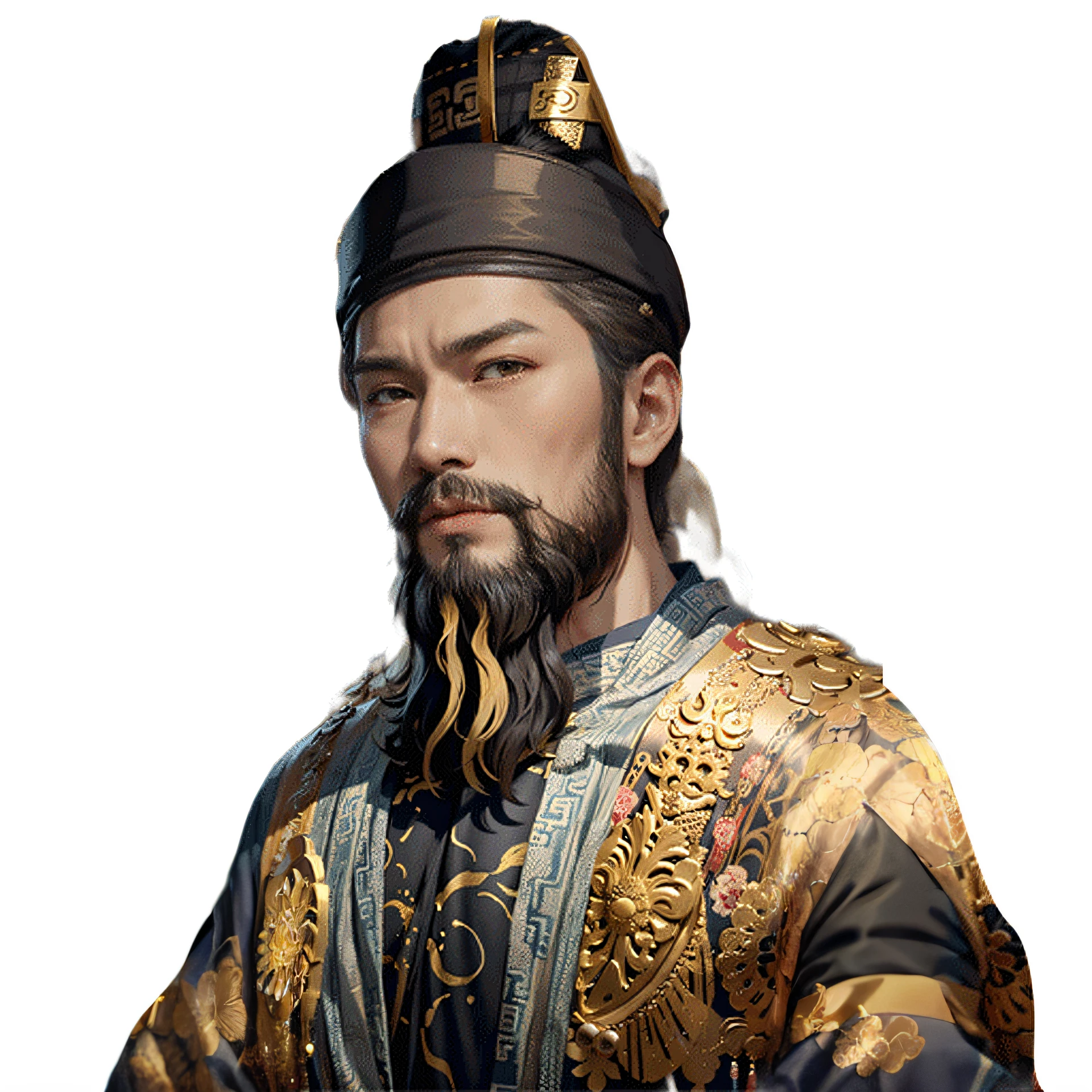 Yellow shading Hanfu，Hanfu