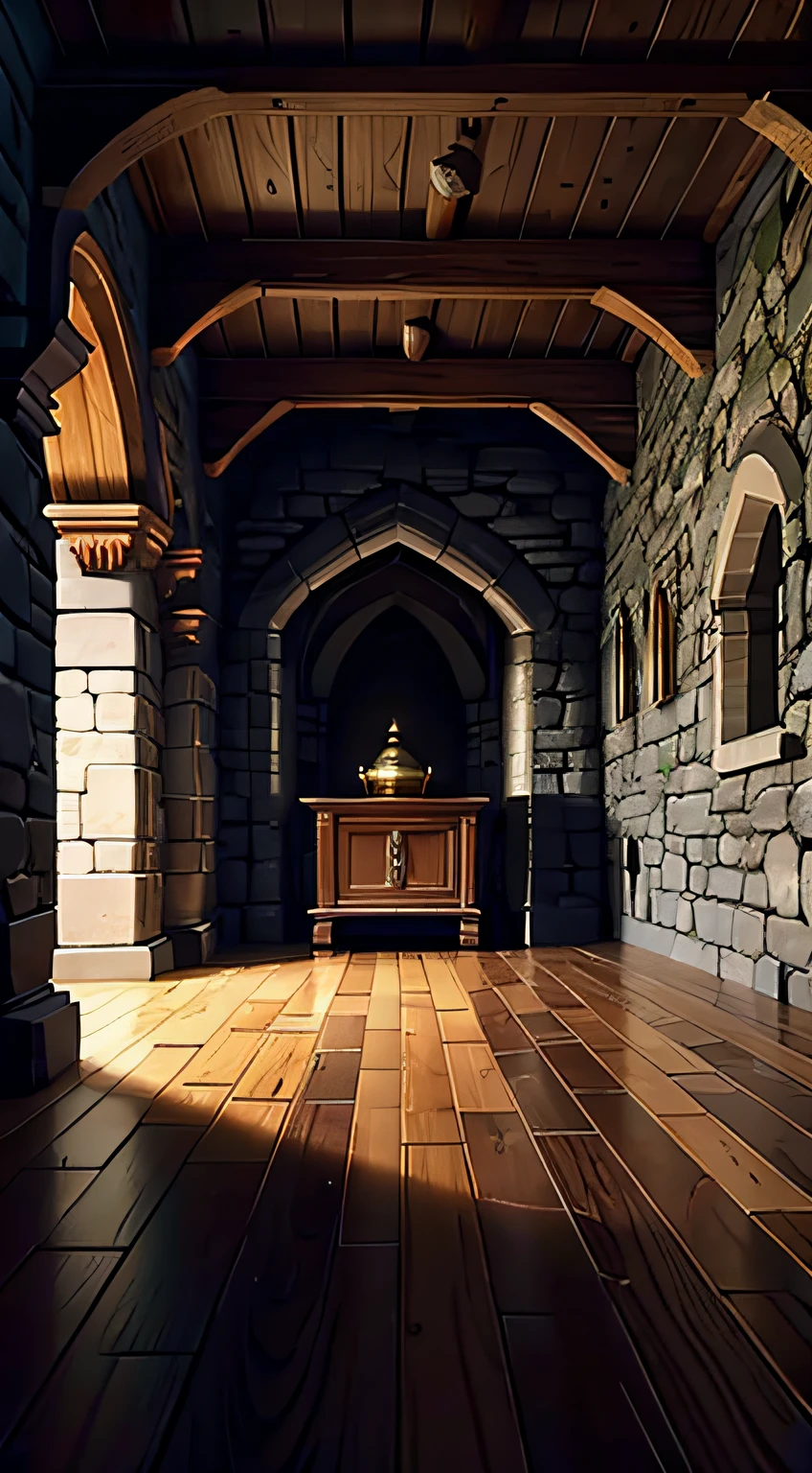 dwarf castle hall realistic dark