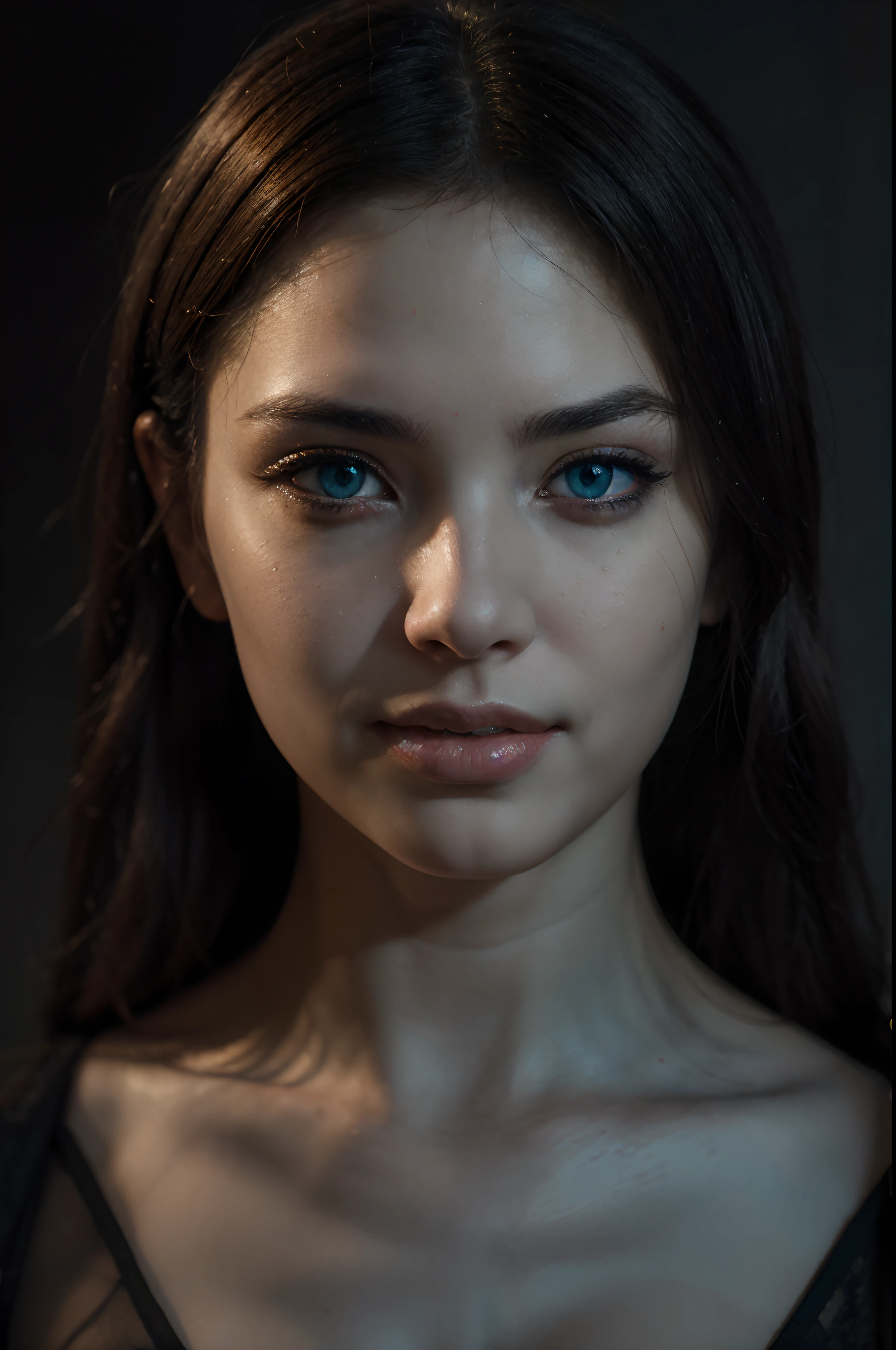 (best quality, 4k, highres:1.2), random ethnicity, ultra-detailed, realistic:1.37, HDR, studio lighting,diffused lighting, seductive sultry smile extreme detail description, professional, vivid colors, bokeh,portrait, loli with demonic features, solitary, ethereal atmosphere, vibrant blue skin, diverse ethnic appearance, portrait photo, full color palette, intricate details, striking blue eyes, dramatic shadows and lighting, anime-inspired style, photorealistic rendition, full body composition, intense heat, scorching hot environment. art by Saturno Butto,