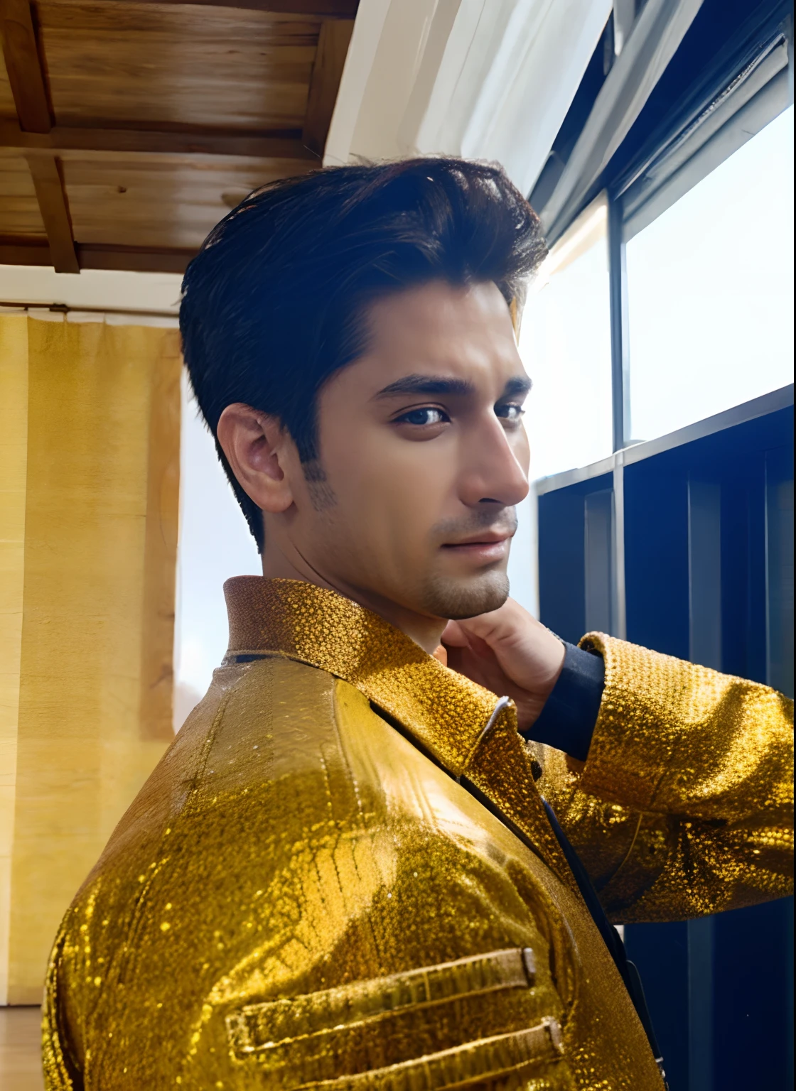 Change background cyber Pankh handsome boy realistic face , 8k, ultra realistic