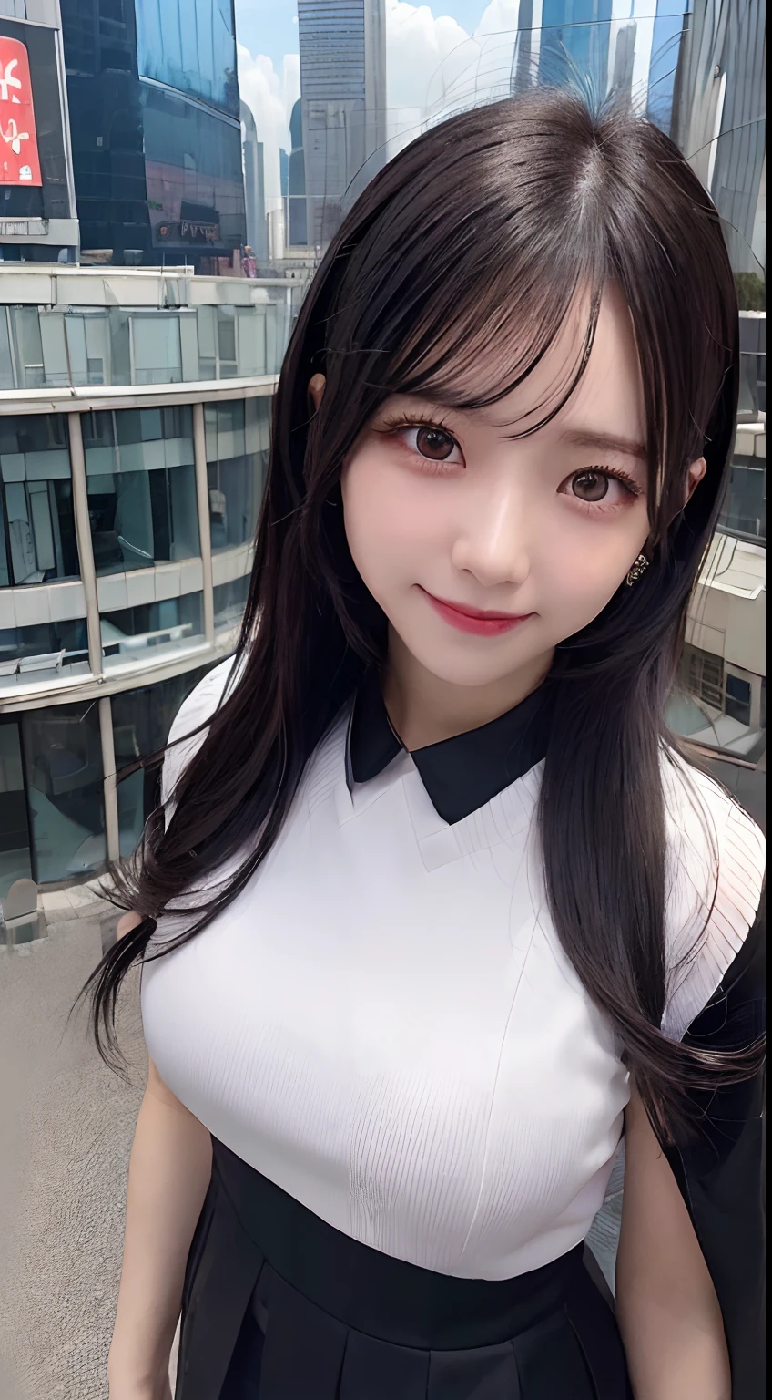 randome pose、(top-quality,masterpiece:1.3,超A high resolution,),(Ultra-detail,Caustics),(Photorealsitic:1.4,RAW shooting,)Ultra-realistic capture,A highly detailed,High resolution 16K human skin closeup、 Skin texture is natural、、The skin looks healthy with an even tone、 Use natural light and color,1 girl,japanes,22year old,kawaii,Black Hair、Middle hair,,smil,,(depth of fields、chromatic abberation、、Wide range of lighting、Natural Shading、)、holding a mug in one hand