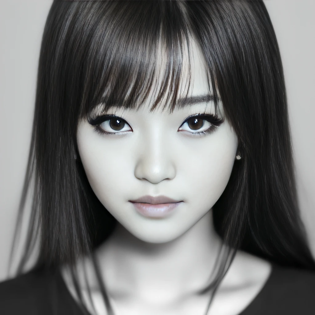 If you look at the audience、light make-up、真实感、Realistic and artistic black and white photography、Professional color correction、in 8K、F2.4 aperture、35mm lens、Lifelike face、25-year-old model with good style、Full-body parts are included。