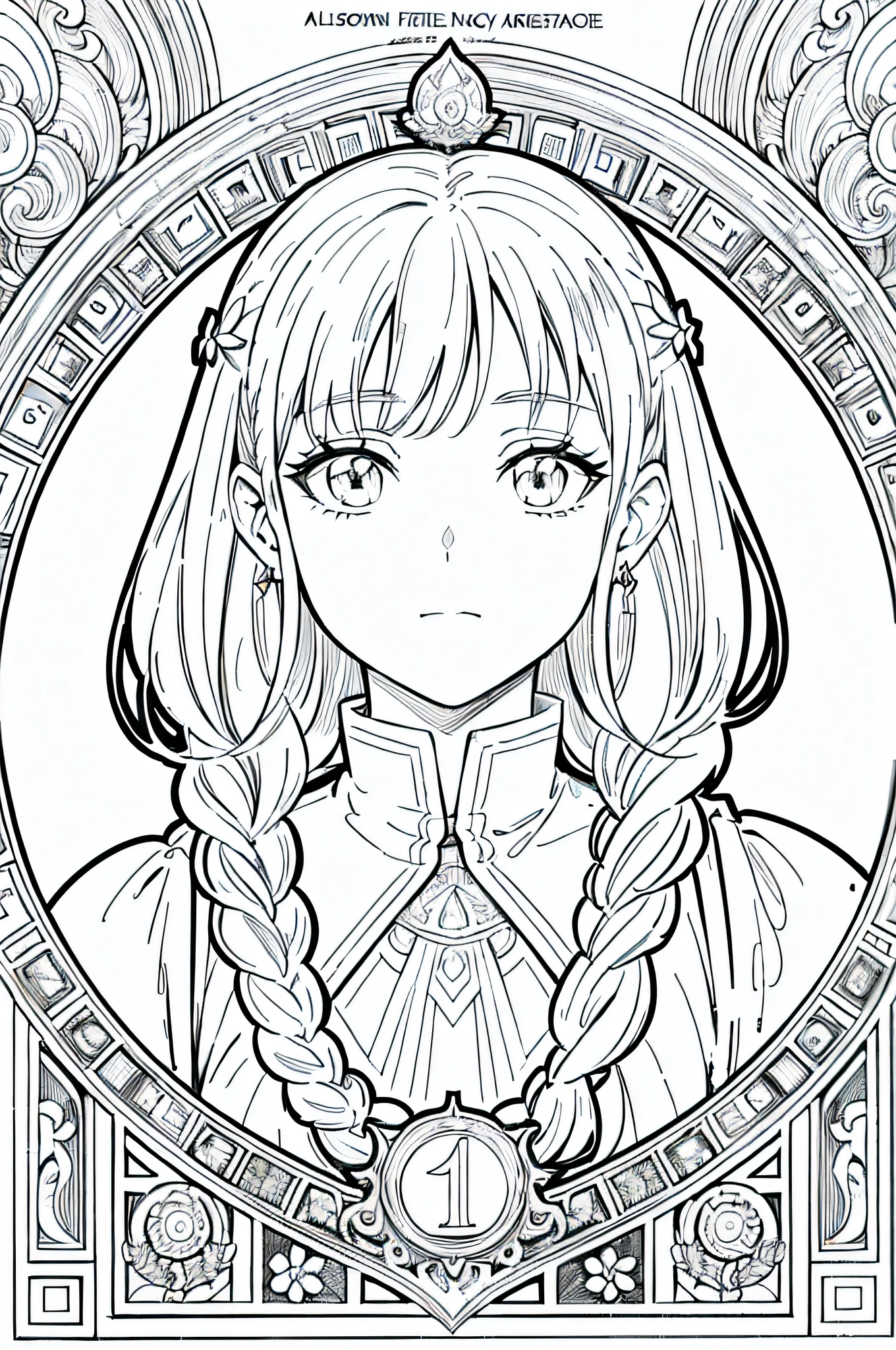 shortcut and 12 constellation frame, portrait of a woman face with 12 constellations, beautiful line drawing, black and white line drawing, beautiful line drawing, very thin ink strokes, very detailed official artwork, black line drawing on white background, artwork,does not drain black, coloring book, very detailed exquisite fan art, black Ink strokes, Fantasy fan art, by Yoshihiko Wada, Anime Art Nouveau Universe Show, Art by Alphonse Mucha ,Drafts, Only character lines and scenes remove color .... , not shadows. ,(Representational, Top Quality, Hi-Res: 1.4), Complex Detail, 10, Color Splash, Line Drawing, Fibonacci,.