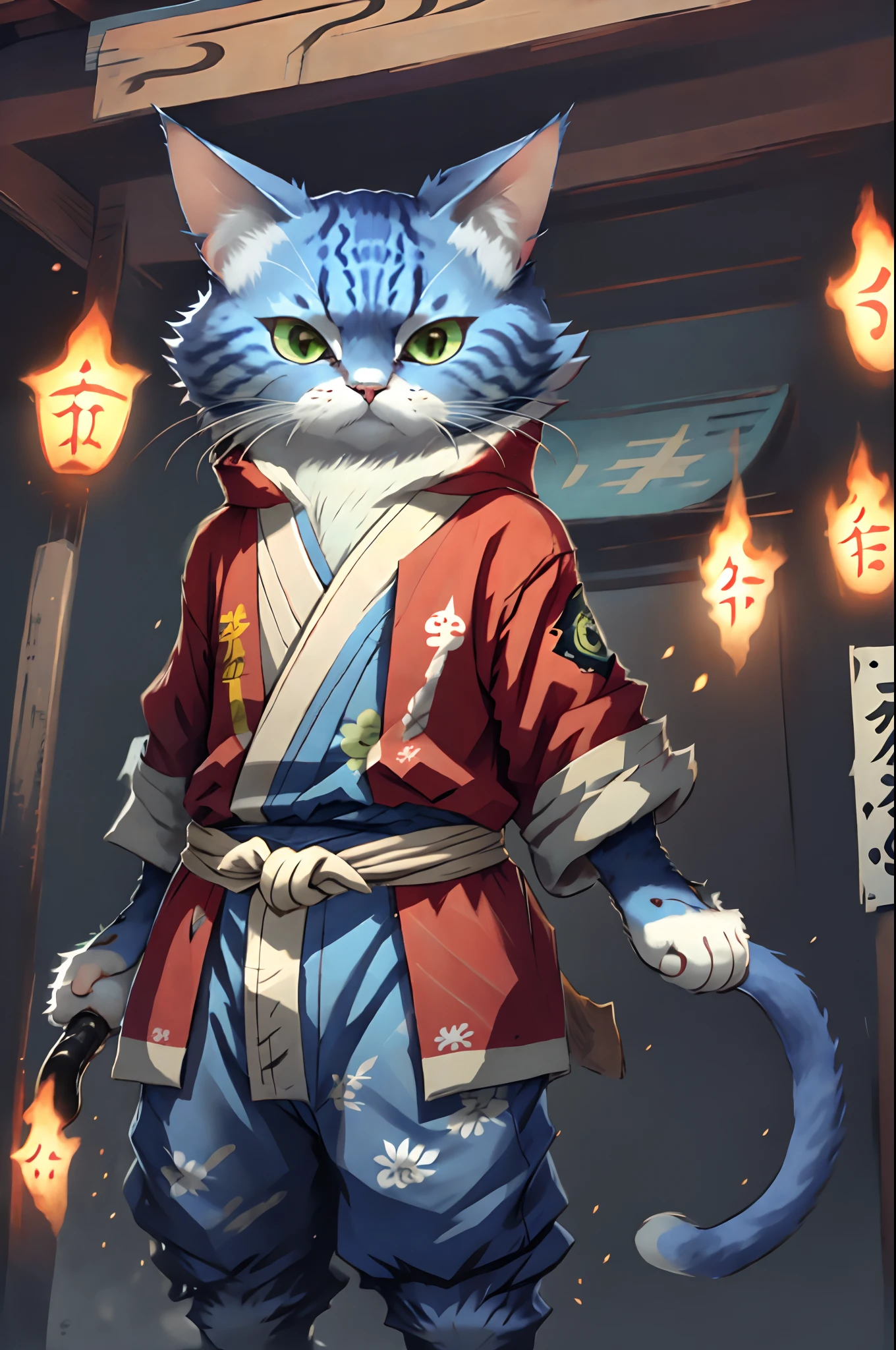 Pafu-chan, a cat yokai who supports the Lotte Marines