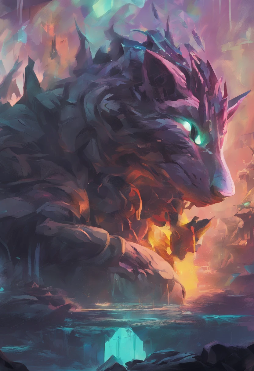 Splash art, una cabeza de gato, ((fondo blanco)), ojos penetrantes, epic instagram, artstation, estilo splash de pintura colorida, contorno, hiperdetallado intrincadamente detallado, motor irreal, genial, detalle intrincado, pantalla de bienvenida, colores complementarios, fantasy concept art, 8 k resolution, obra maestra de deviantart, painting oil painting, trazos pesados, goteo de pintura, artes de salpicaduras