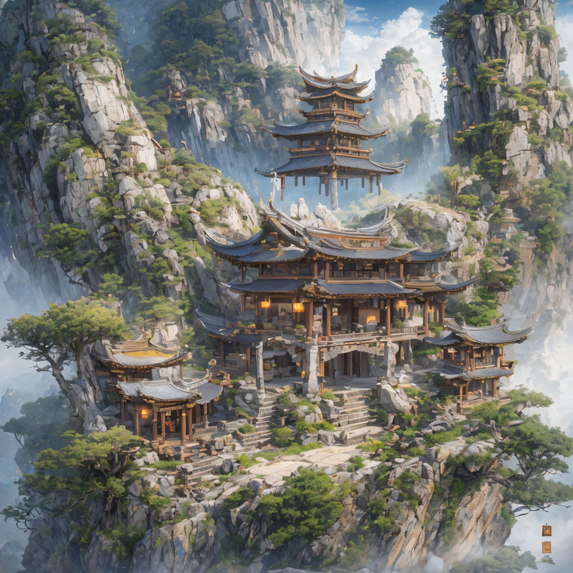 32K（tmasterpiece，k hd，hyper HD，32K）snowy peak(mont)Treasure House(kiosk)Near Lantian(village)，
Deadwood(hut)Three blankets(hali)One hole in the sky(boulders)。
Half Ridge(kiosk)Huacheng(kiosk)Wordless stone(stele)，
Wan Song(close)Snow Peak(pathway)There is dragon sleep(fang)。
Manjusri(tw)Ancient mirrors(tw)Jinao Bridge(bru),
Lohan(boulders)Tiyun(ridge)Elephant bone peak(kulmin)。
Incense stone(grind)free captive animals(chii)Pool dipping moon(chii)，
Wangzhou(kiosk)Zhuo Xi(izumi)Ying Chao Spring(izumi)。