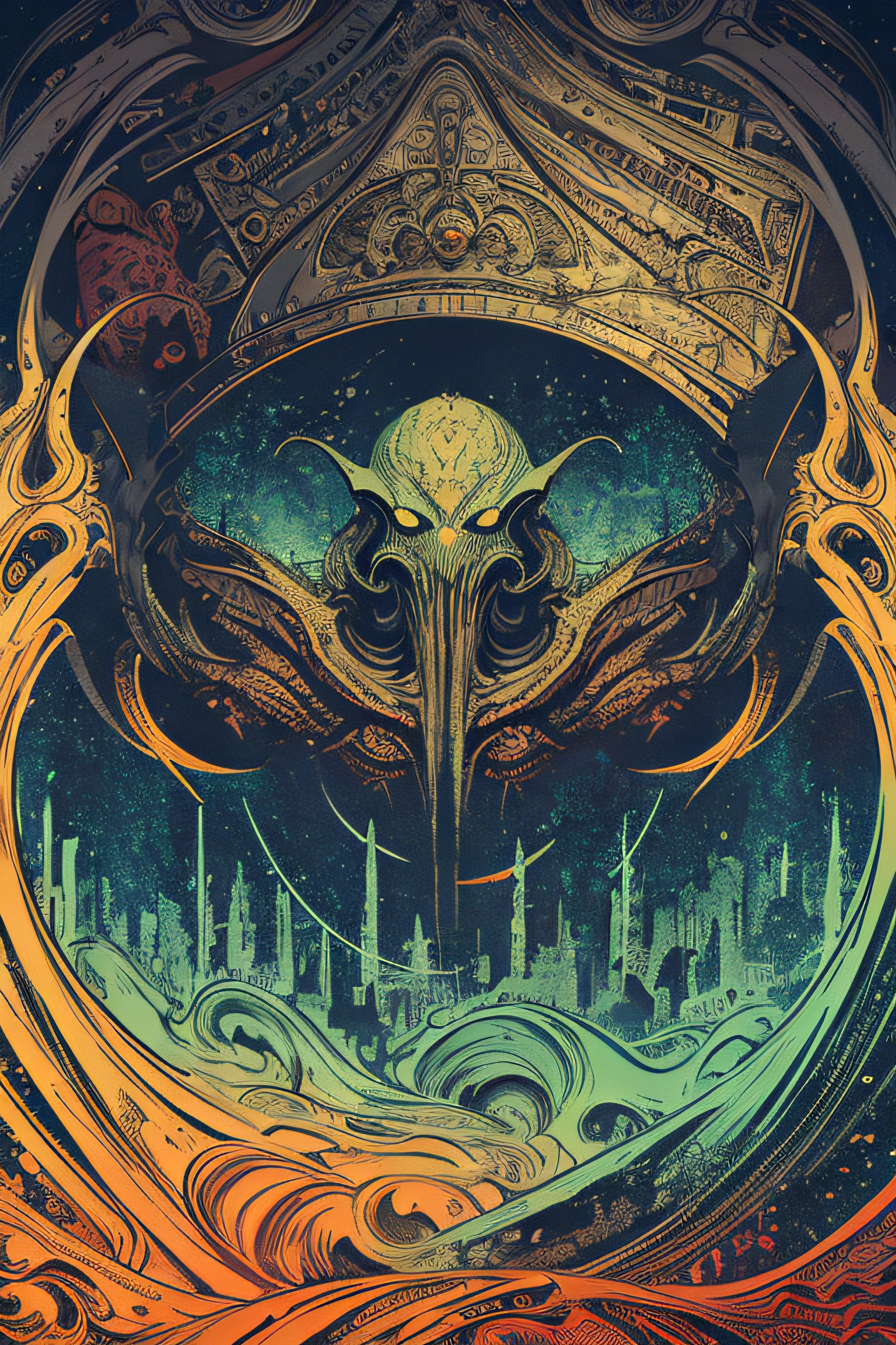 oblivion, art inspired by Bill Sienkiewicz and Dave McKean