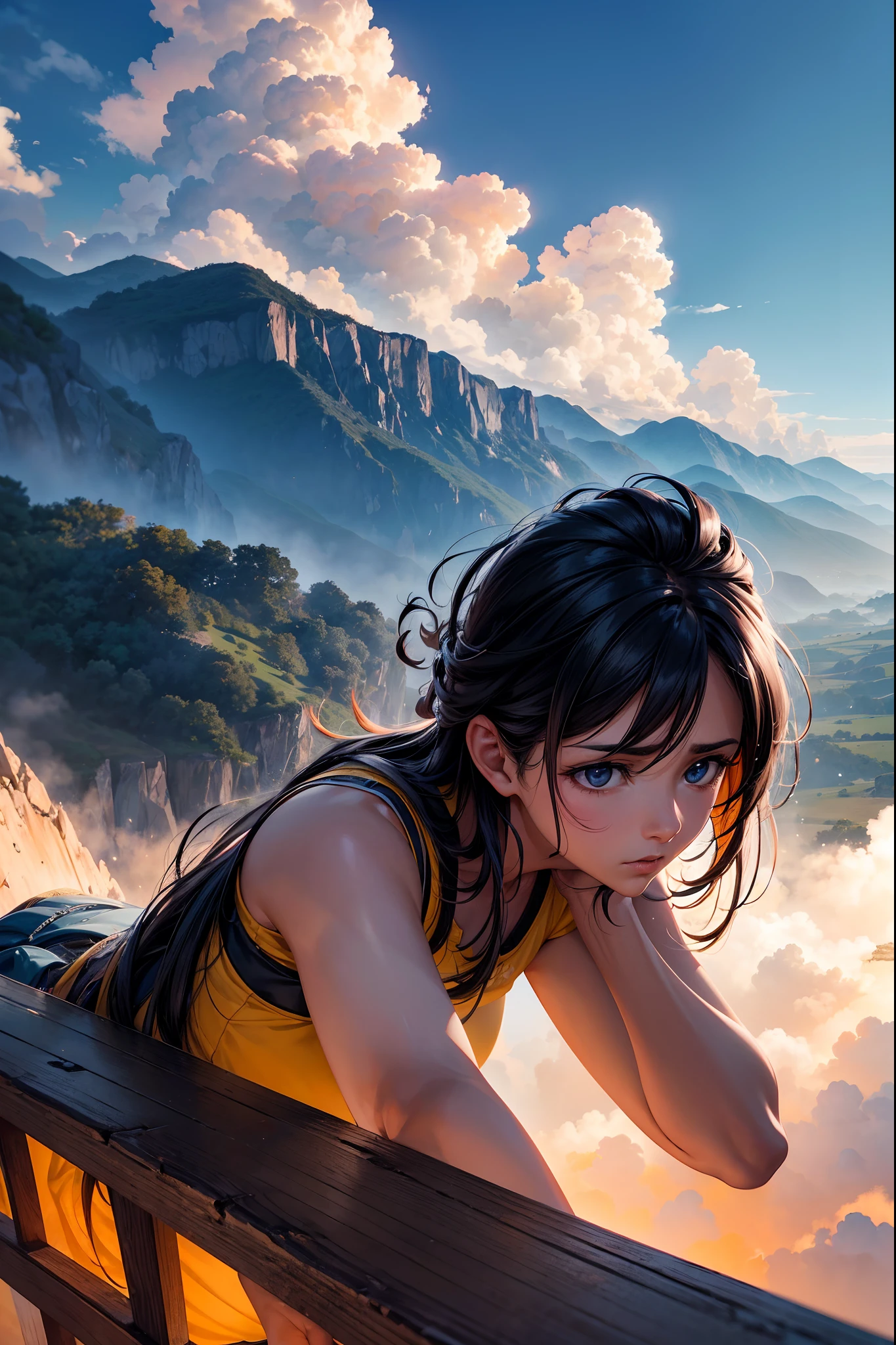 (La mejor calidad,4k,8k,Altas Resoluciones,Obra maestra:1.2),Ultra detallado,(realista,fotorrealista,fotorrealista:1.37),Exhilarating Epic,Extreme Fall from Height,Desembarco heroico,cayendo desde una gran altura,Paisaje impresionante,action-packed scene,Truco peligroso,Emocionante aventura,No lanyards or parachutes,dramatic expression,Resilient character,Vista expansiva,Impresionante belleza natural,Adrenalina,Majestuosa cordillera,Movimiento impredecible,Captivating Free Fall,Sorprendente contraste de luces y sombras,Imagen sobrecogedora,Intensidad emocional,Conquista definitiva,Gravity-defying maneuver,Experiencia inolvidable,Aterrizaje resiliente,Impacto potente,Valiente viaje,Resiliencia extraordinaria,Gravity-defying feat,Unwavering determination,Un coraje asombroso,Impacto masivo,Triunfo humano,Perspectiva sobrecogedora,Incredible strength,vivid colors,emociones intensas,High-octane show,Aventura atrevida,An Incredible Achievement,Paisaje inmersivo,Vista emocionante,Momento sobrecogedor