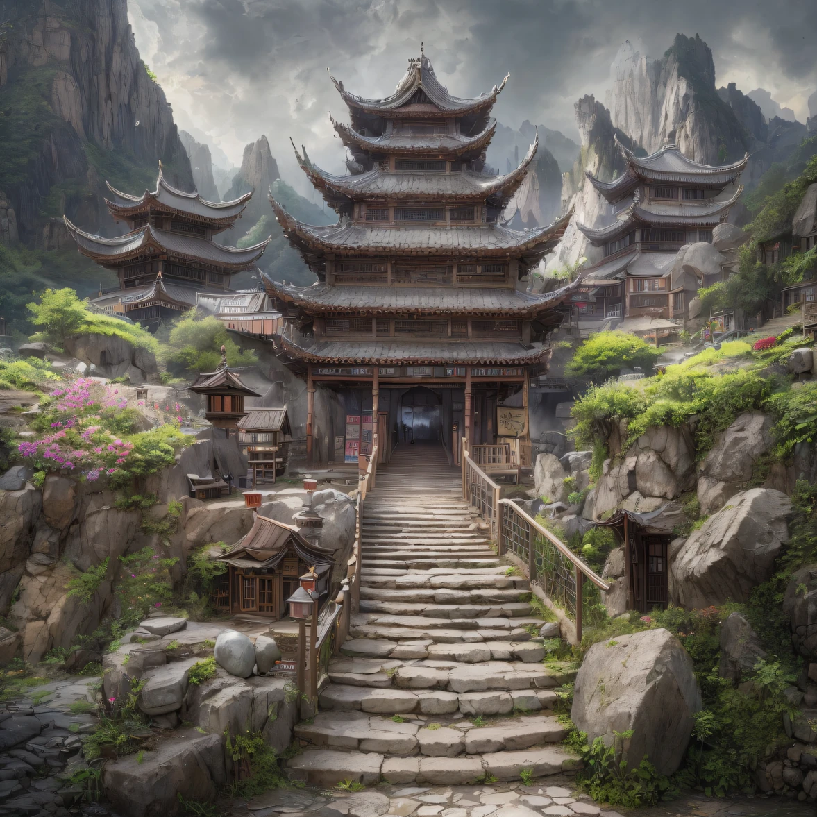 32K（tmasterpiece，k hd，hyper HD，32K）snowy peak(mont)Treasure Trove(kiosk)Close to Lam Tin(Village)， Deadwood(Hut)Three blankets(big hall)A hole in the sky(Boulders)。 Half Ridge(kiosk)City of Flowers(kiosk)Wordless stones(stone monument)， Wan Song(Close)snowy peak(pathway)There is dragon sleep(Fang)。 Manjusri(tw)Ancient mirrors(tw)Jiao Bridge(bru), Lohan(Boulders)Iron Cloud(Ridge)Elephant Bone Peak(kulmin)。 Incense stone(grind)Free animals in captivity(chii)Pool dipping in the moon(chii)， Wangzhou(kiosk)Zhuo Xi(izumi)Ying Chao Spring(izumi)。