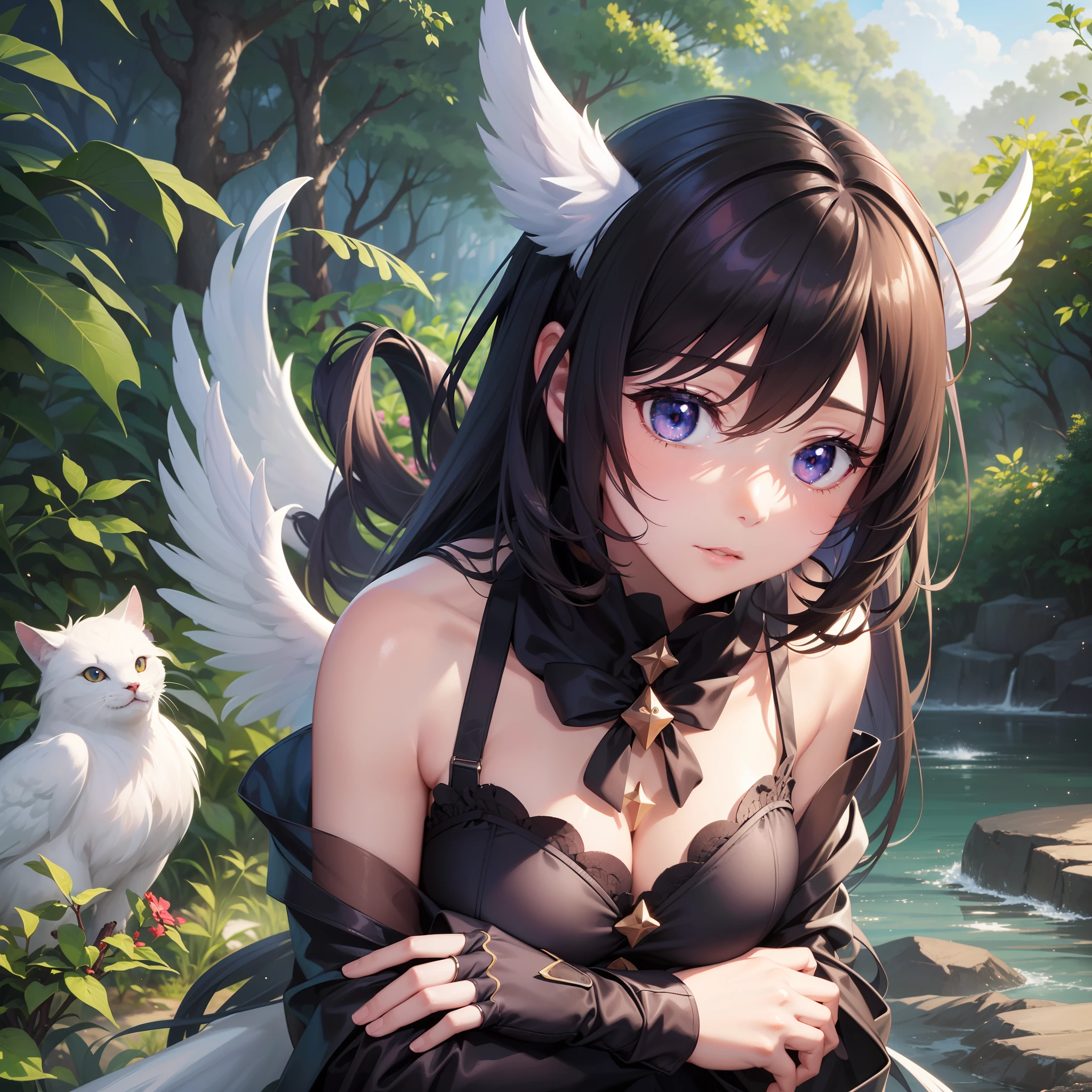 ((Finest quality)),(超A high resolution),(ultra-detailliert),((Best Anime)),sharpnes,vivid:1.1,The Art of Phenomenal Depictions, ((1人の女性),angelicales)