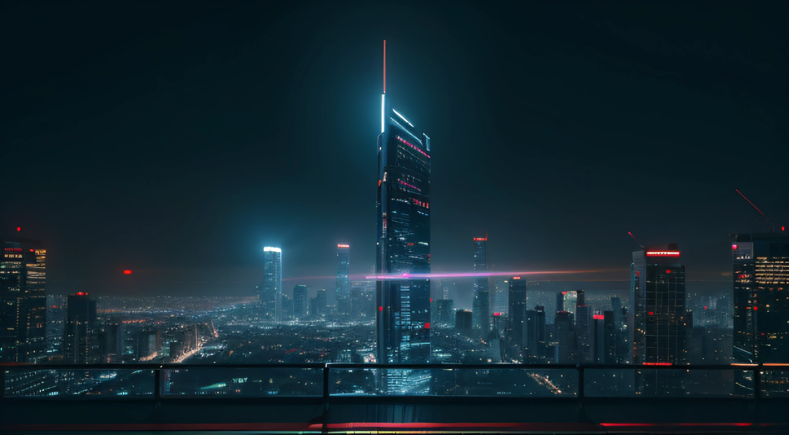 night city view of from street, cyberpunk vibes, tall building, neon, (realistic light:1.2), ray tracing, ((masterpiece)), (photorealistic:1.2), (very detailed:1.2), DSLR, low angle camera
