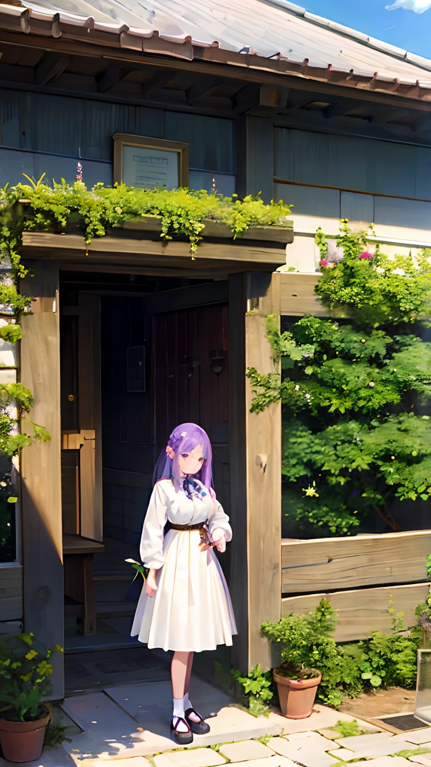 (ultra high res,photorealistic,best quality,photo-realistic),(8k,raw photo,best quality,masterplece),(photon mapping,radiosity,physically-based rendering,automatic white balance),real person,photograph,bridge, building, bush, city, cloud, day, door, fence, field,orest, garden, grass, house, hydrangea, mountain, nature, no_humans, outdoors, path, plant, potted_plant, purple_flower, road, scenery, sky, skyscraper, traditional_media, tree,