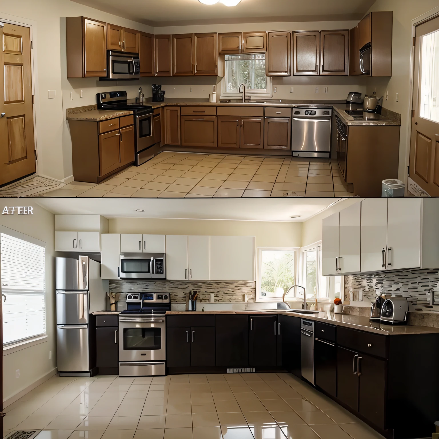 Before and After Clean Kitchen photo thumbnail for youtube [new photo]