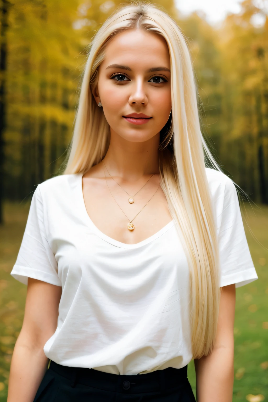 Woman with long blonde hair and white shirt posing for photo, brunette with dyed blonde hair, olga buzova, gorgeous lady, aleksandra waliszewska, gorgeous woman, inspired by Louisa Matthíasdóttir, a beautiful blonde, a beautiful blonde, beautiful nordic woman