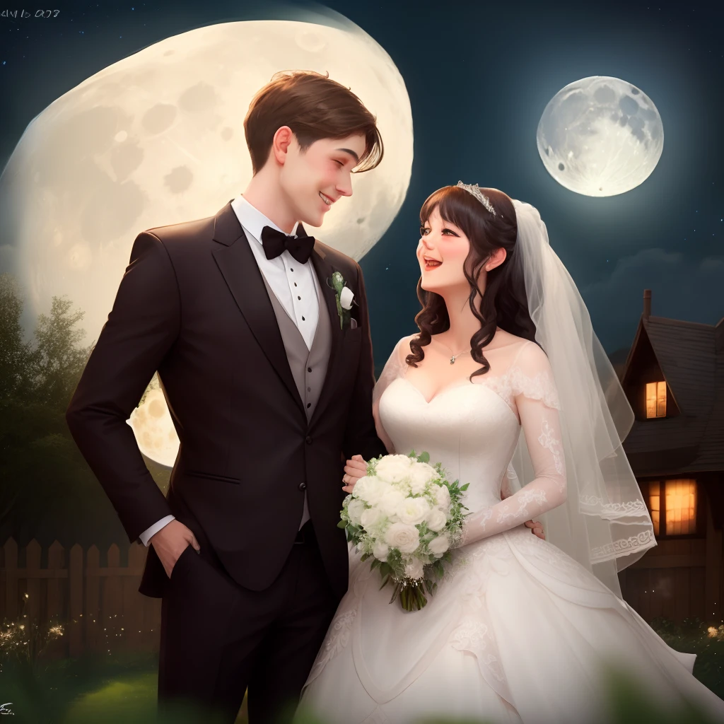 Frog Marriage Moon Old Love