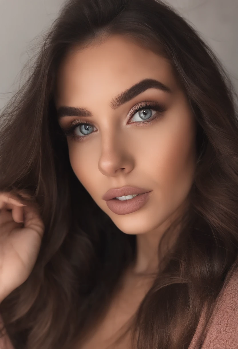 Femme arafed , fille sexey aux yeux bruns, Portrait Sophie Mudd, cheveux bruns et grands yeux, selfie of a young woman, Yeux de chambre, Violet Myers, sans maquillage, maquillage naturel, looking straight at camera, Visage avec Artgram, Maquillage subtil, Superbe photo du corps entier, dans la chambre, clivage, tits, ass, sexey, Sexe, levrette, position Sexee, a une piste de course