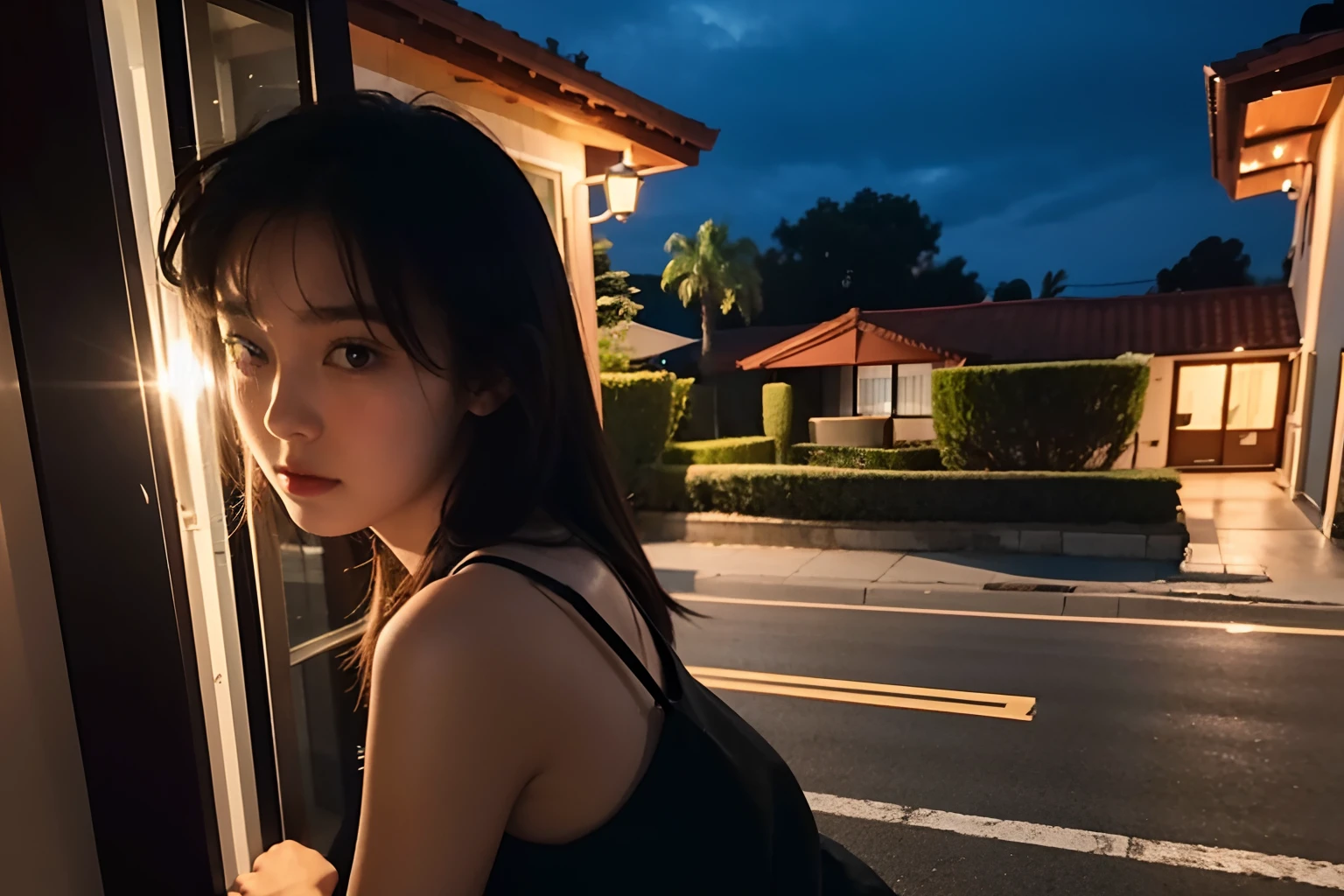 19Year old woman, runaway from home, Midnight,