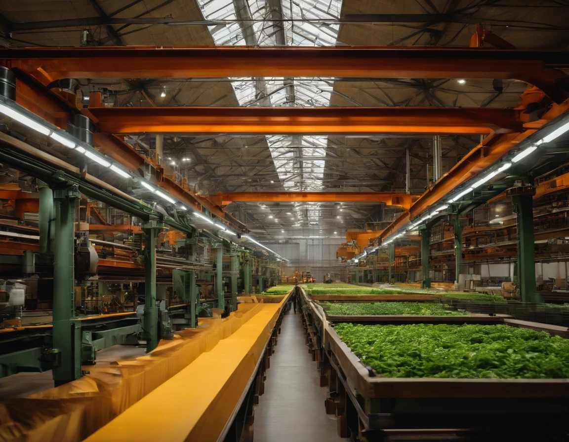 Plant，mills，industry，buliding，Space planning，Different regions，divide，produce，assembly line