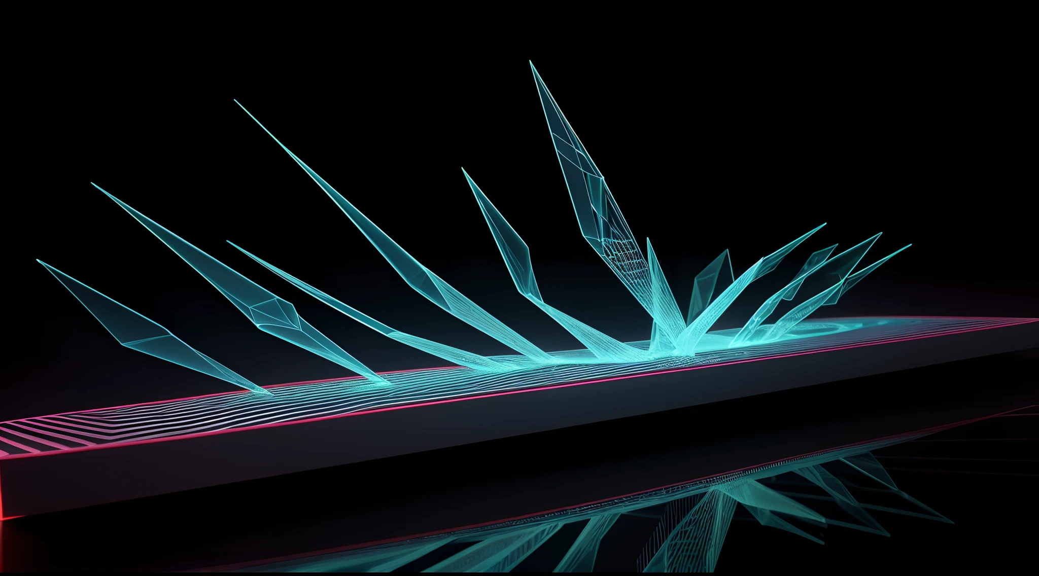 Engaging 3D visualization featuring stunning graphs、glinting