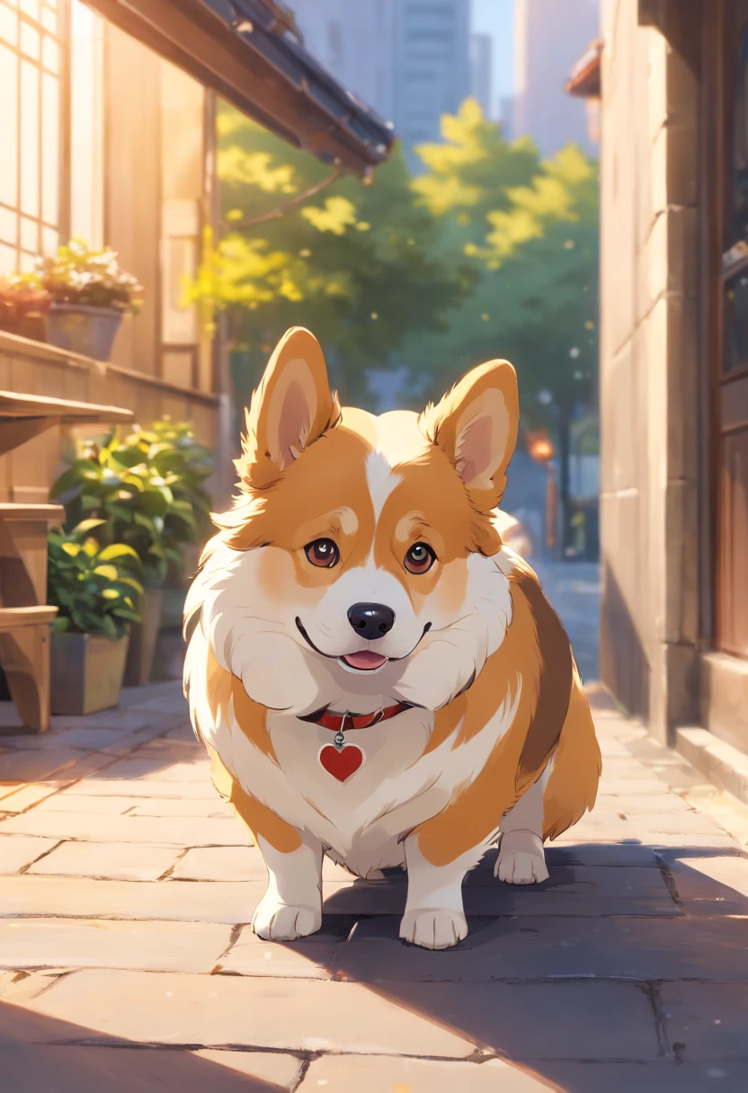 "Produces ultra-high-definition images that chic Pembroke Welsh Corgis, Classic Dog Pose. Using advanced macro photography techniques、Highlights the intricate details of the dog's coat, Standing ears, And expressive eyes and tongue are partially out. Place the camera at the dog's eye level, Create an intimate connection between the viewer and the dog's subject. Implement a wide aperture for a shallow depth of field, Make the dog stand out clearly against a gently blurred background. Improve lighting、Emphasizes the texture and contours of the dog's body, Using the software, Remove coarse shadows、, cosy atmosphere. Catch a dog in a relaxed position, But balanced, Show your flexibility and elegance. Try to capture the moment in natural movement, Stretching, grooming, etc., To convey a sense of authenticity. Implement post-processing techniques to improve image clarity, contrast, and color balance, Secure all aspects, From the dog's intricate patterns to its intense gaze, Rendered in stunning detail. Finally, Conveys the gentle beauty and innate grace of the Welsh dog Corgi Pembroke, Capture fleeting moments celebrating the unique essence of a dog's curiosity and balance."