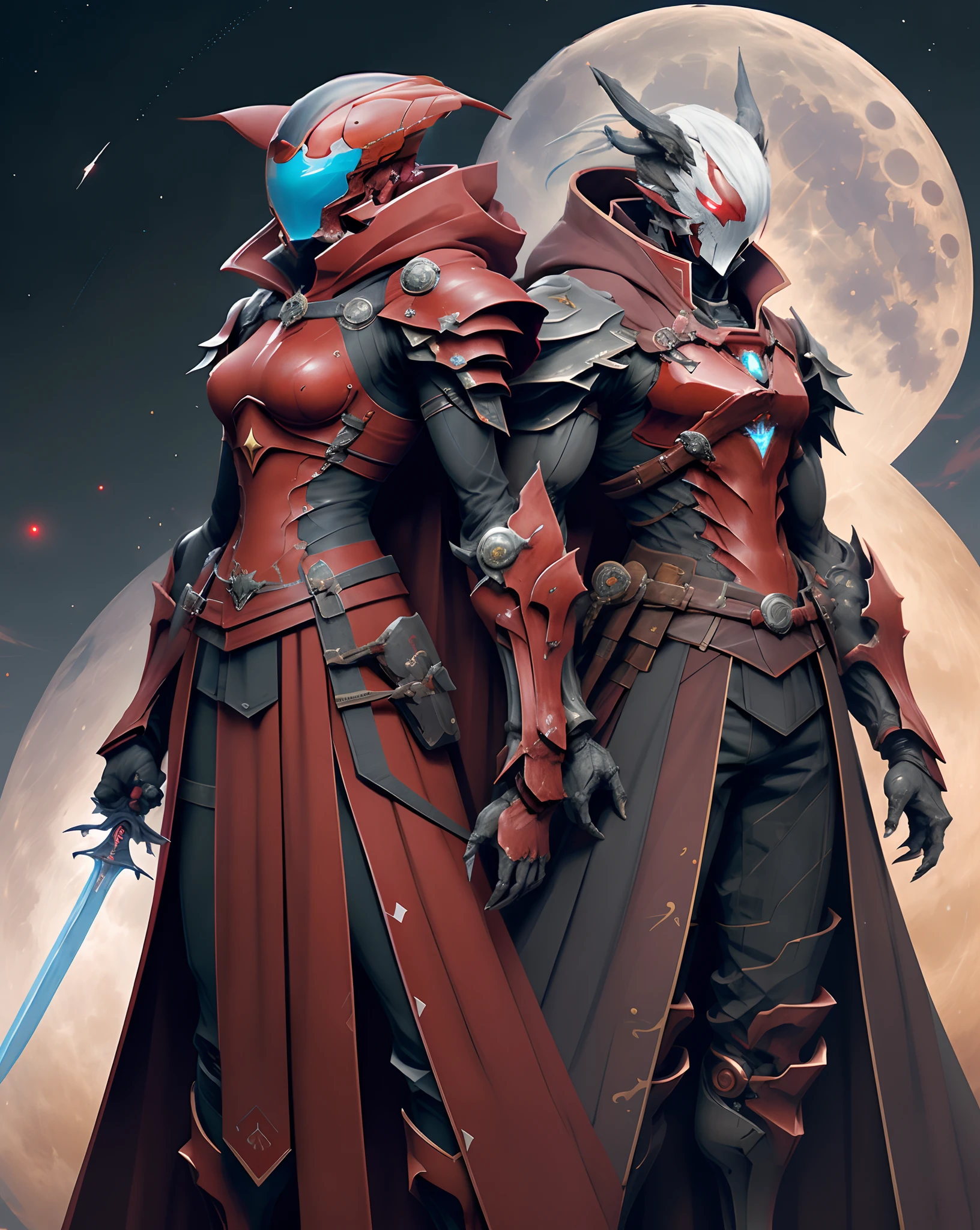 (Masterpiece:1.2), Best Quality,realist, Cybernetic world,There is a man dressed in red and black with a fire demon on his head, Butcher shop, chaos nightmare ❄️ amour venom, venom symbiote, unreal 5 render, trend on Artstation 4k, symbiote, octane. trend on Artstation, computer generated artist, octane trending on cgsociety, Unreal 5 engine rendering, unreal engine 4k wallpaper