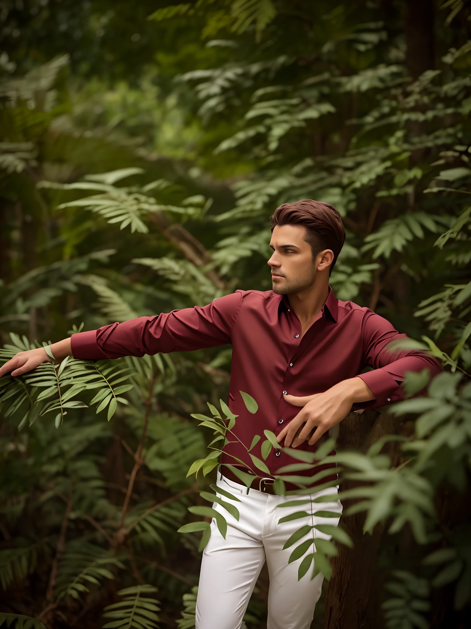 Mahogany colour shirt