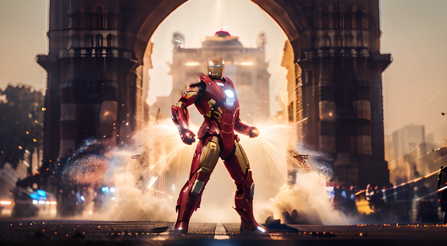 Edit the head of iron man perfectly