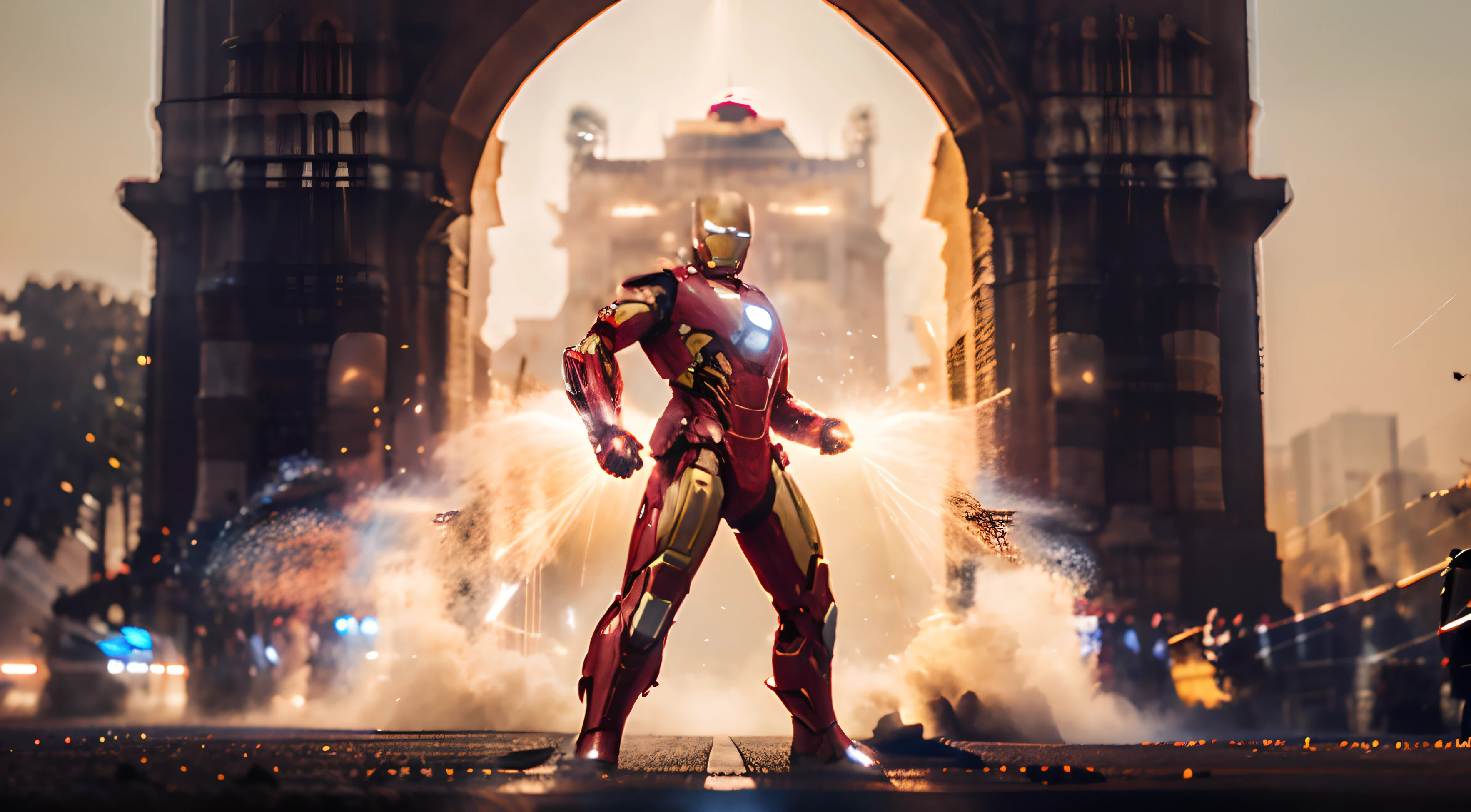 Edit the head of iron man perfectly