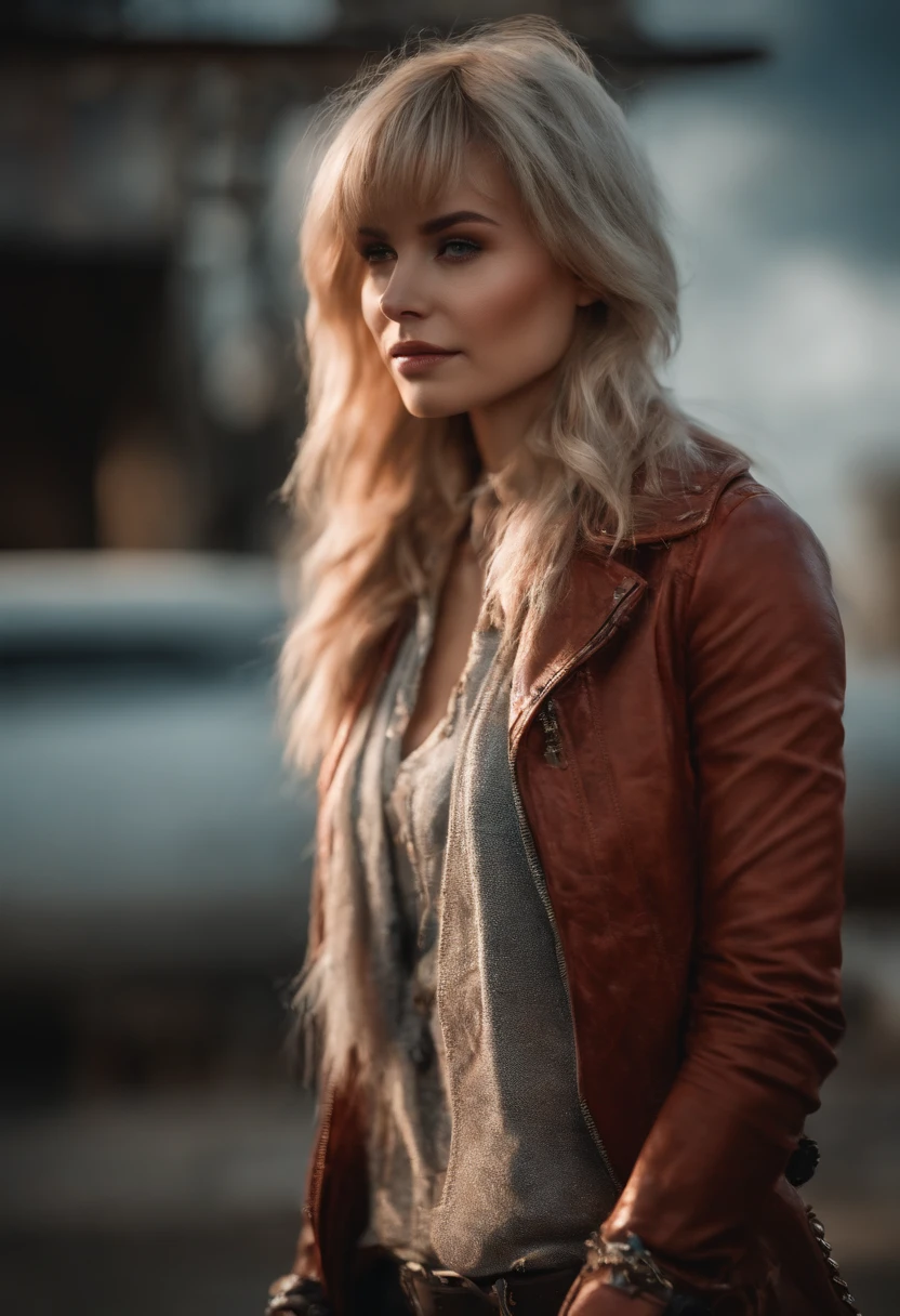 1girl, solo,bangs, cool clothing style,badass,oc, ,shiny fair skin,(mature female:1.),