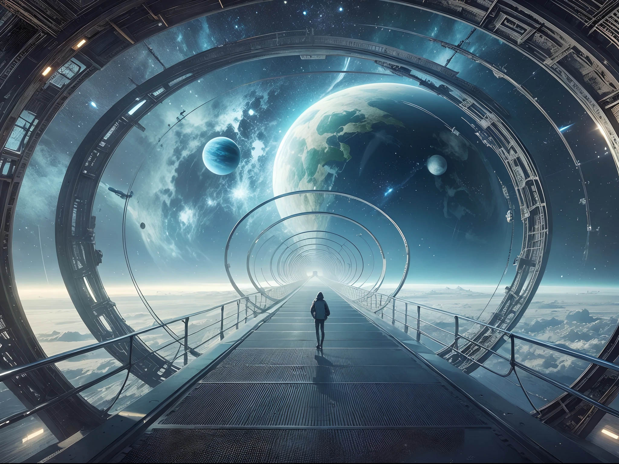 Bridge connecting planets