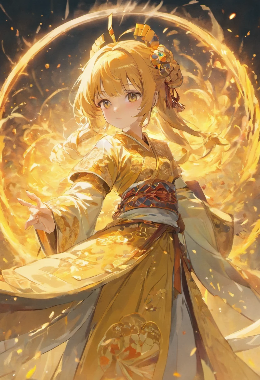 A girl, ancient Chinese costume, Whole body, Sunshine, Clear face, Clean white background, Masterpiece, Super detail, Epic composition, Ultra HD, High quality, Extremely detailed, offcial art, Uniform 8K wallpaper, Super detail, 32K