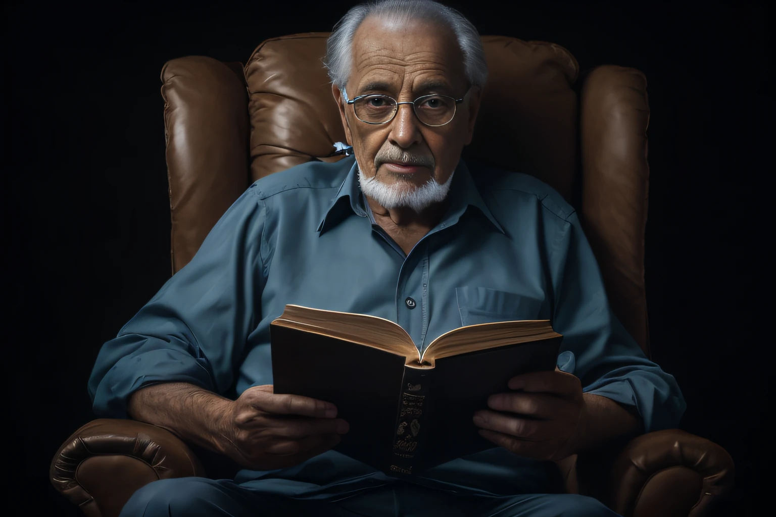 homem arafed sentado em uma cadeira lendo um livro, retrato do livro, inspirado em Yousuf Karsh, Ler um livro, Retrato de um velho, um homem de 80 anos, Retrato de um velho, foto de retrato, Directed by: Hristofor Zhefarovich, Wise old man, foto do retrato de um homem velho, Directed by: Aleksander Gierymski