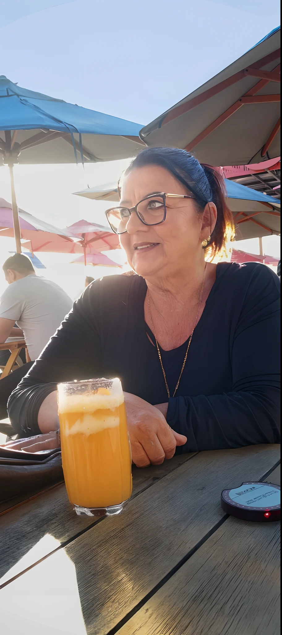 Copo perfeito com suco de laranja