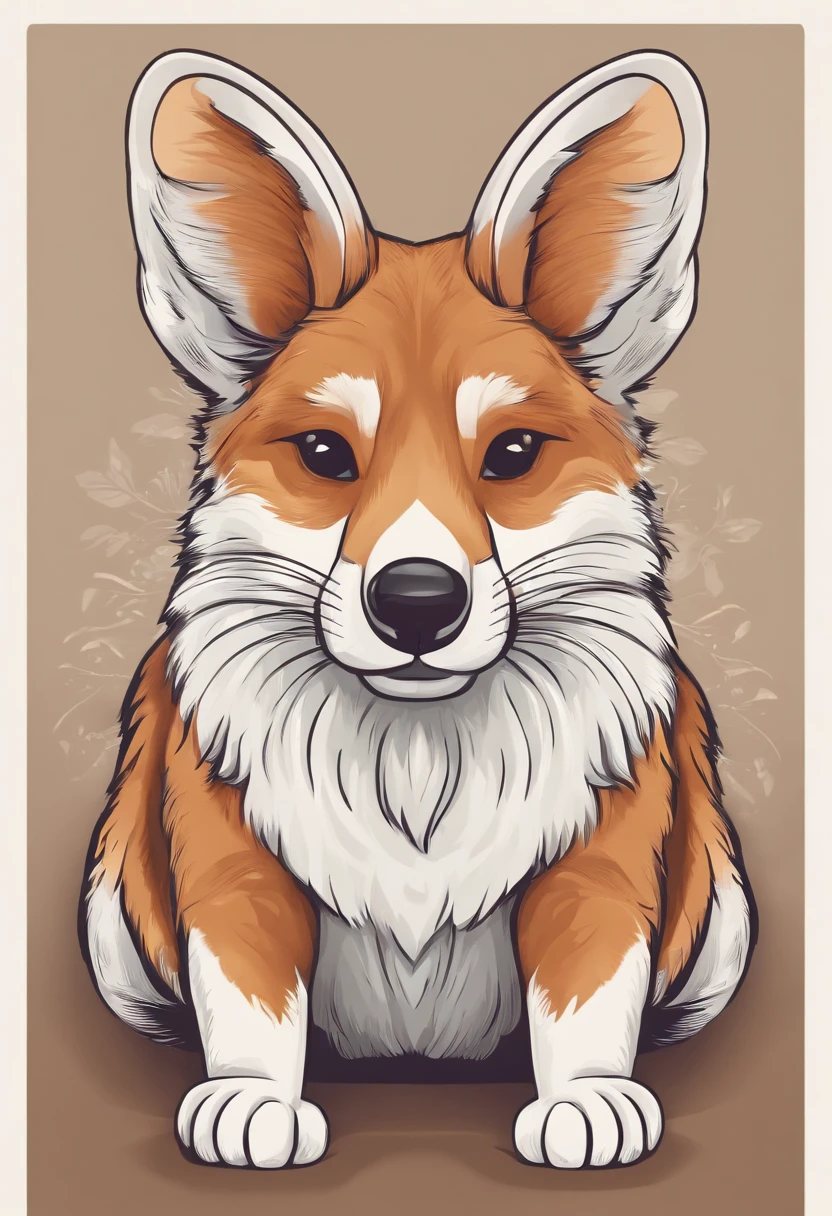 (Cartoon critters),adolable,(Sticker screen),white edges,Distribute to typesetting sets,Sticker style,Flat style,Small animals,cute illustration,Flat illustration,paper cut out,